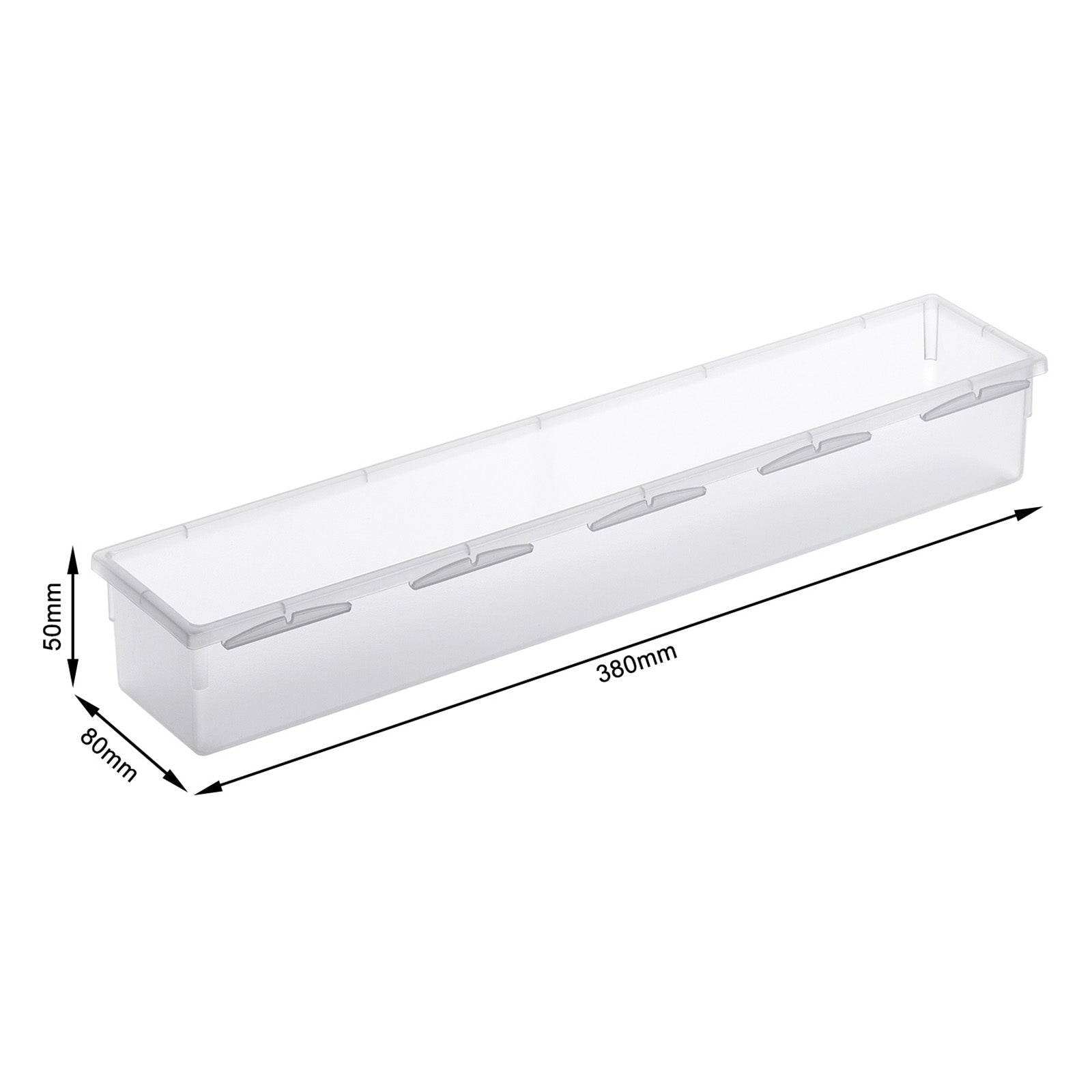 rotho-basic-schubladenorganizer-38x8-cm-transparent image 2