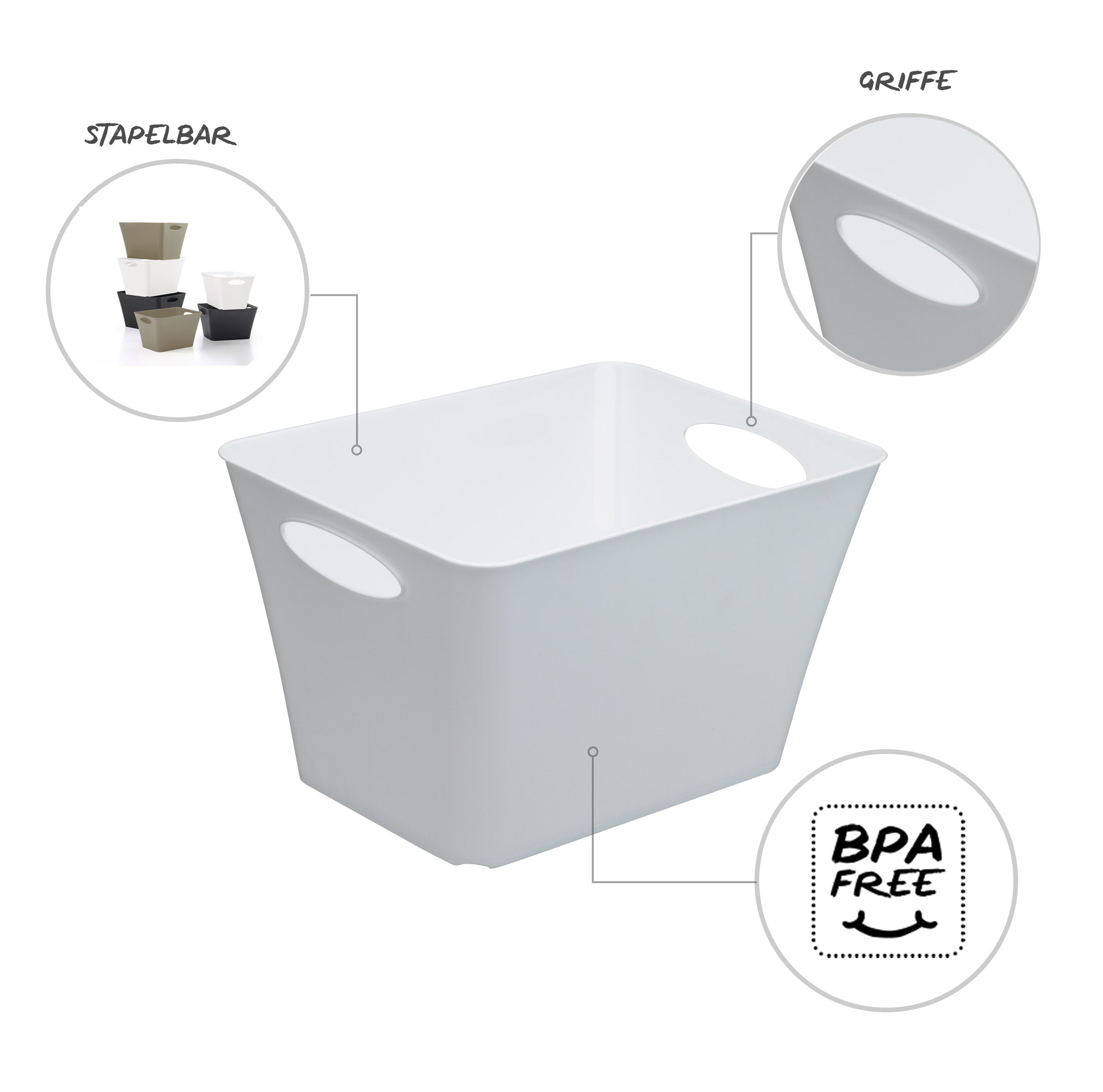 rotho-living-box-24-l-anthrazit-mit-griff-robust image 3