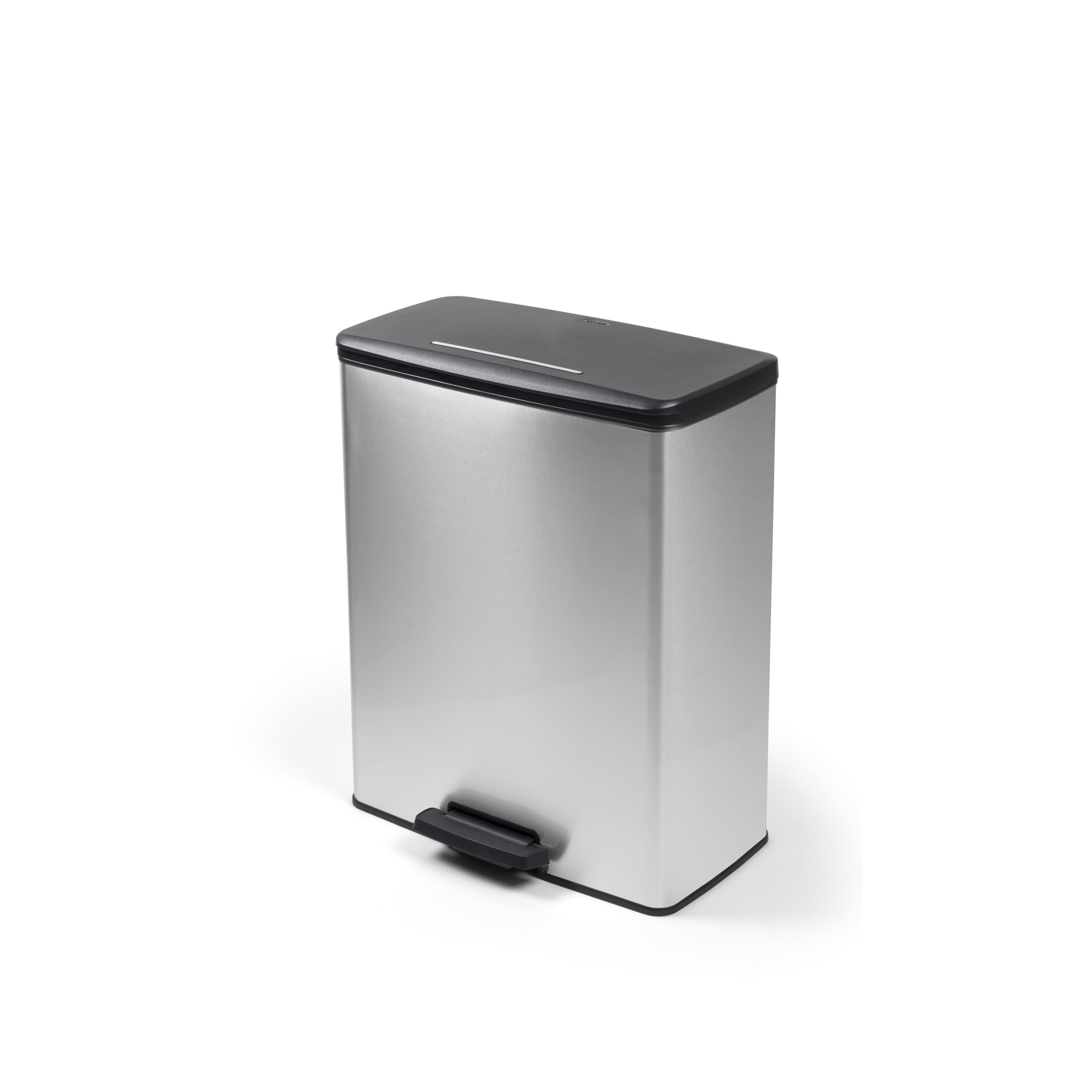 curver-decobin-m-lleimer-65l-silber-metallic-treteimer-edelstahloptik image 7