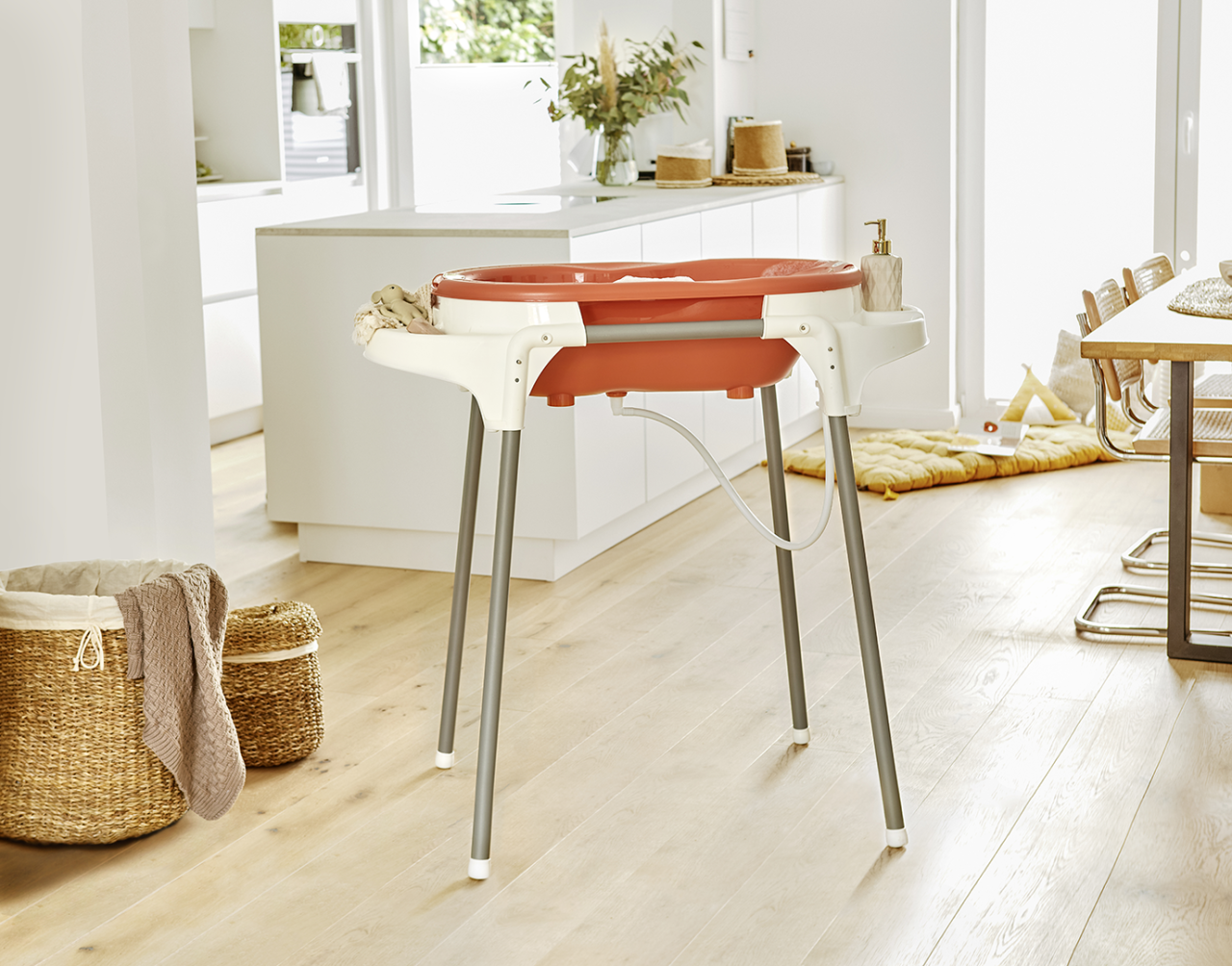 rotho-top-badestation-stone-grey-baby-badewanne-gestell image 7