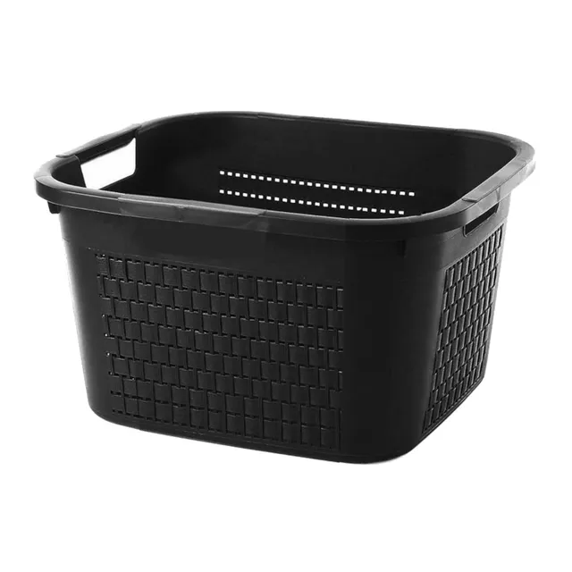 rotho-country-w-schekorb-22-l-anthrazit-rattan-optik image 1