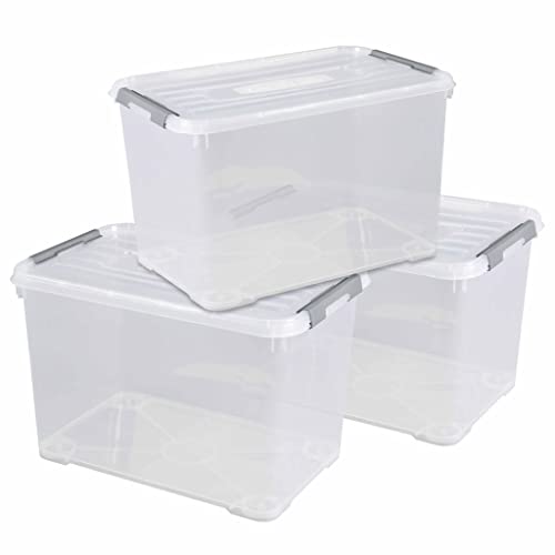 curver-handy-box-35l-aufbewahrungsbox-transparent-3er-set-stapelbar image 7