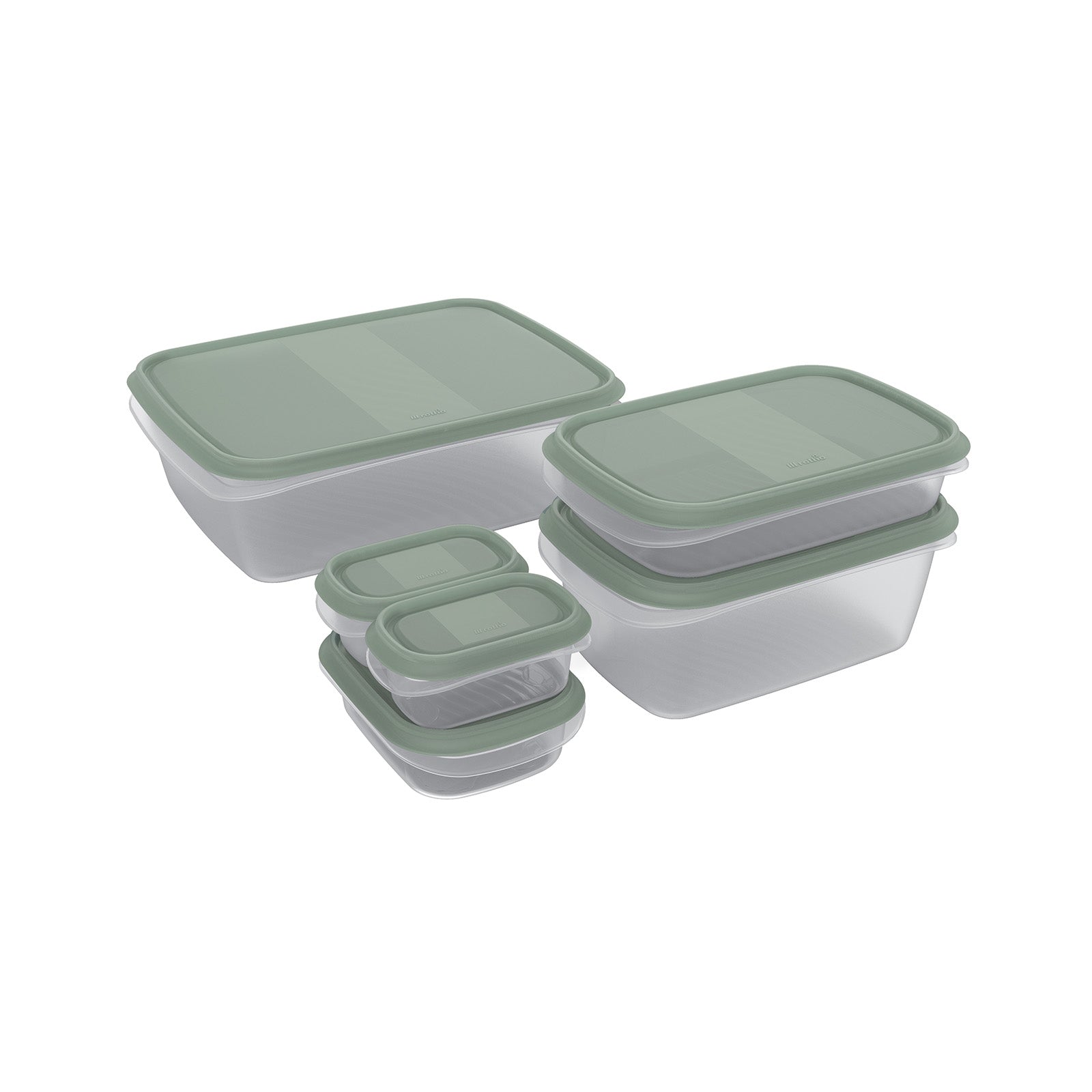 rotho-elements-frischhaltedosen-set-6tlg-transparent image 1