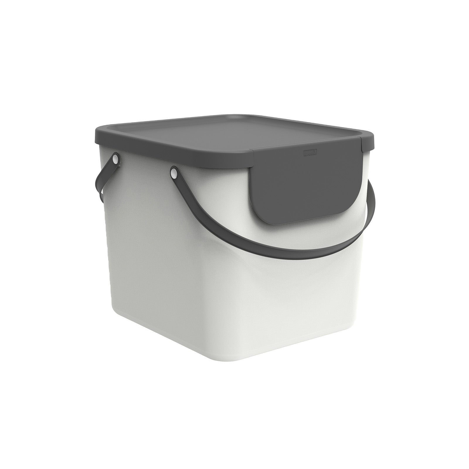 rotho-albula-recycling-m-llsystem-40-l-m-lleimer-anthrazit-stapelbar image 1