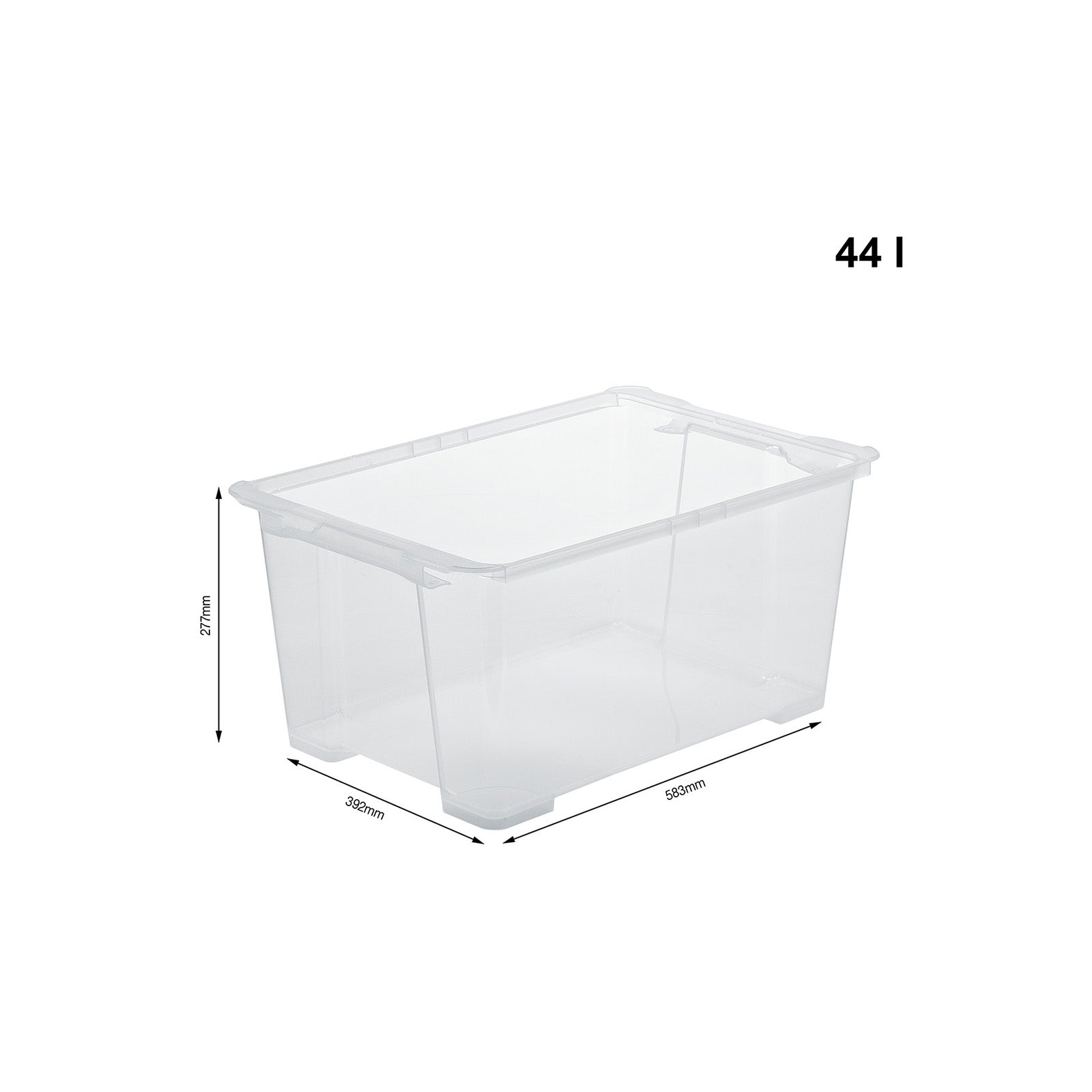 rotho-evo-easy-box-44-l-transparent-stapelbar-mit-griffen image 4