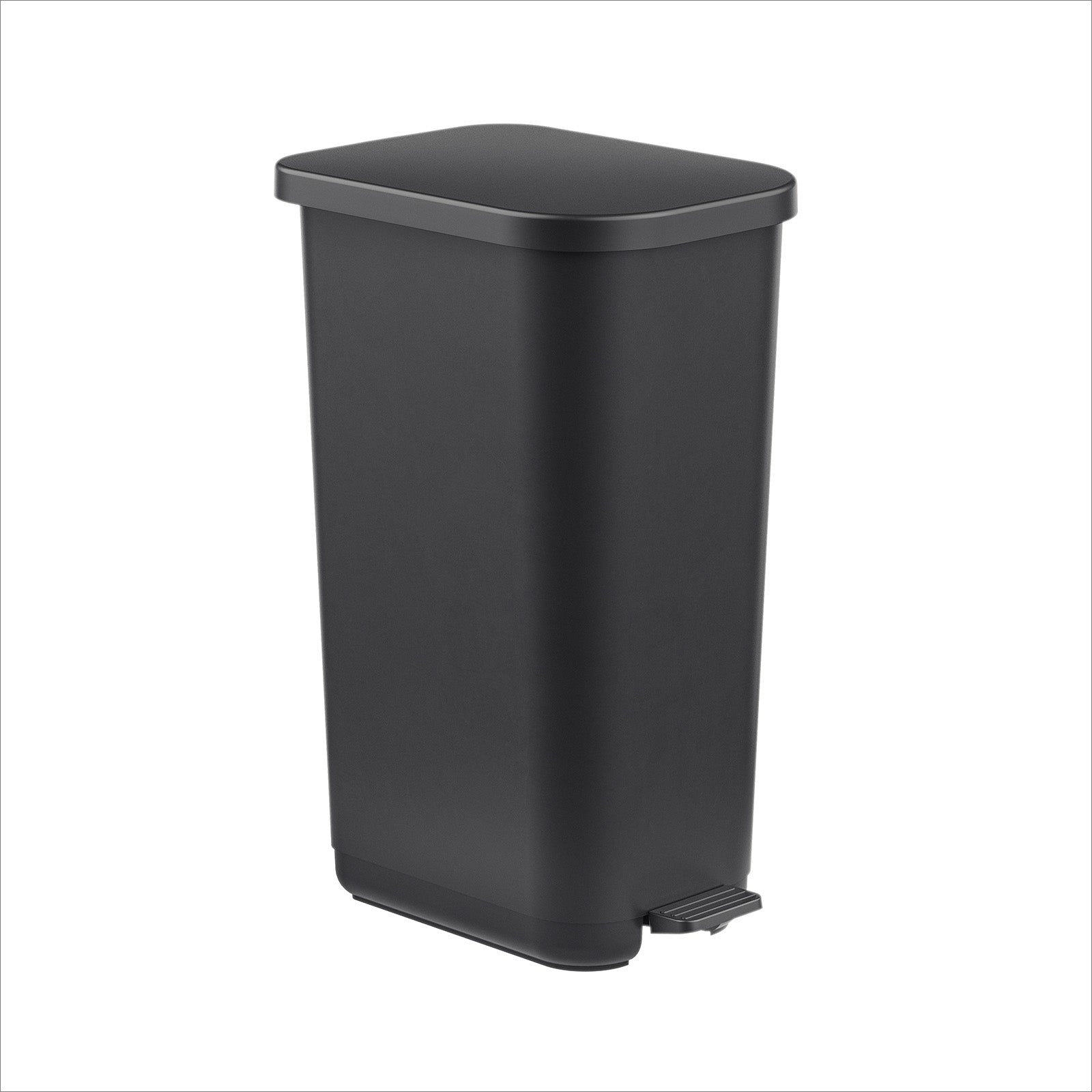 rotho-orbe-treteimer-55-l-holzkohle-m-lleimer-pedal image 1