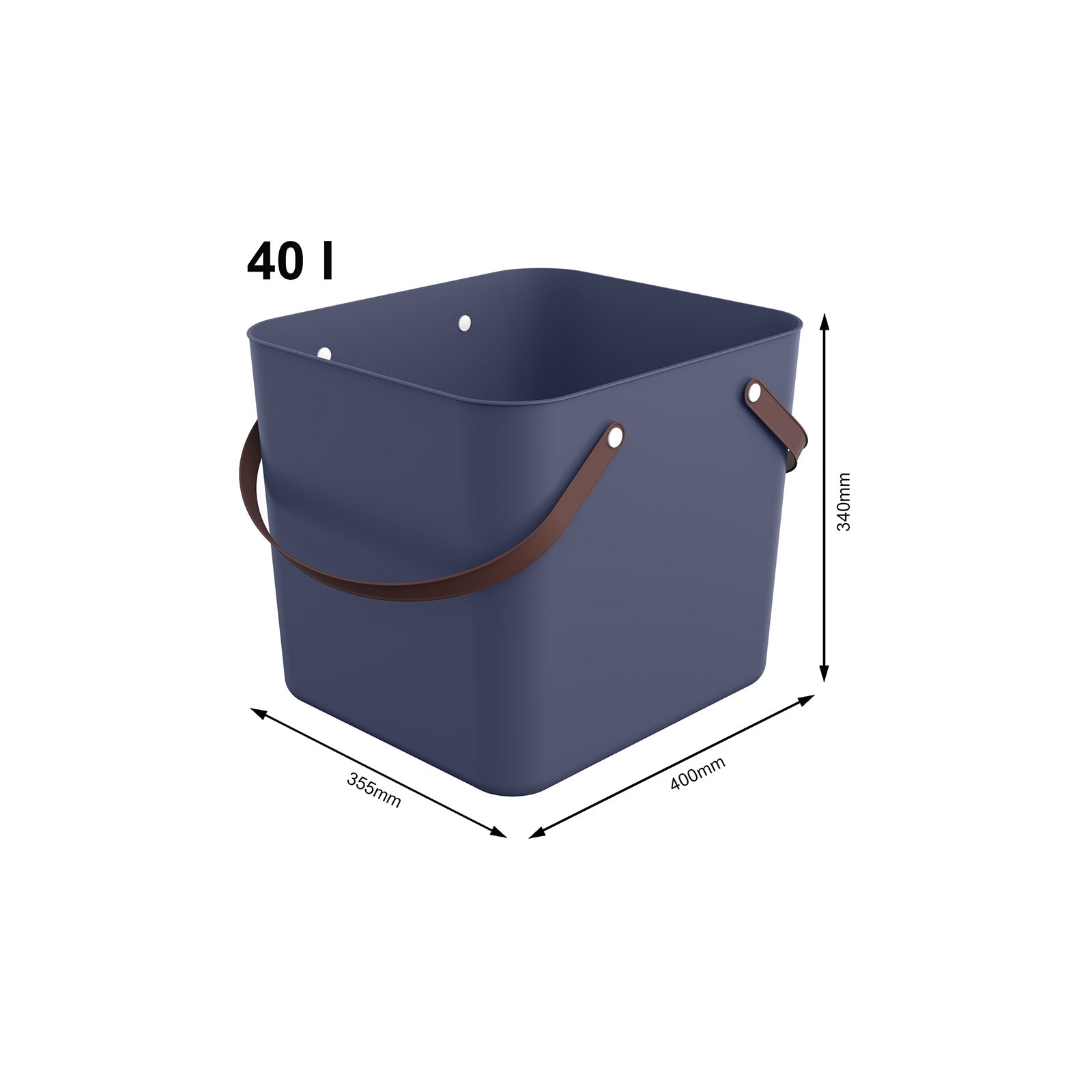 rotho-albula-multibag-classic-korb-40-l-irisblau-recycelt image 8