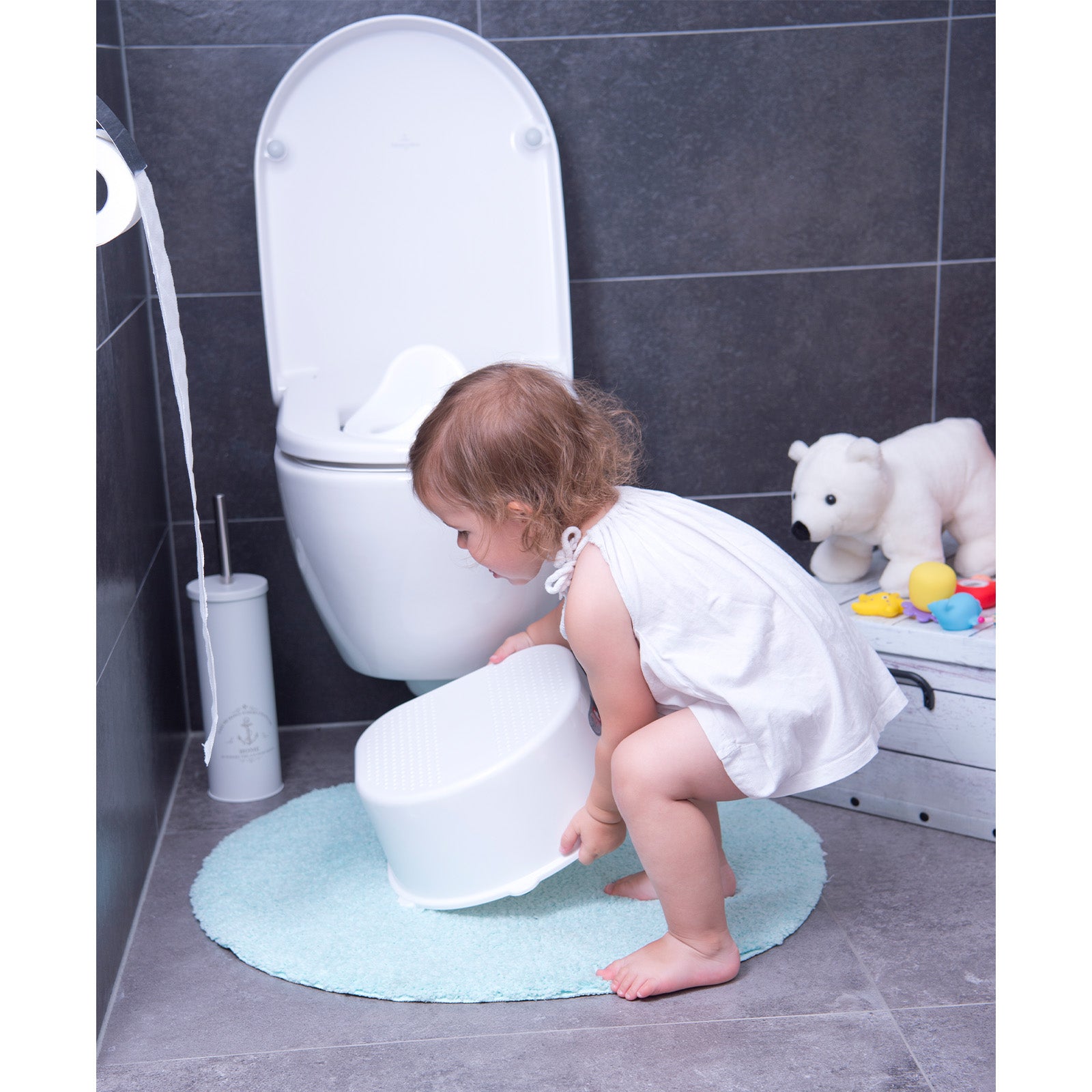 rotho-bella-bambina-kinderschemel-fantastic-mauve-tritthocker image 2