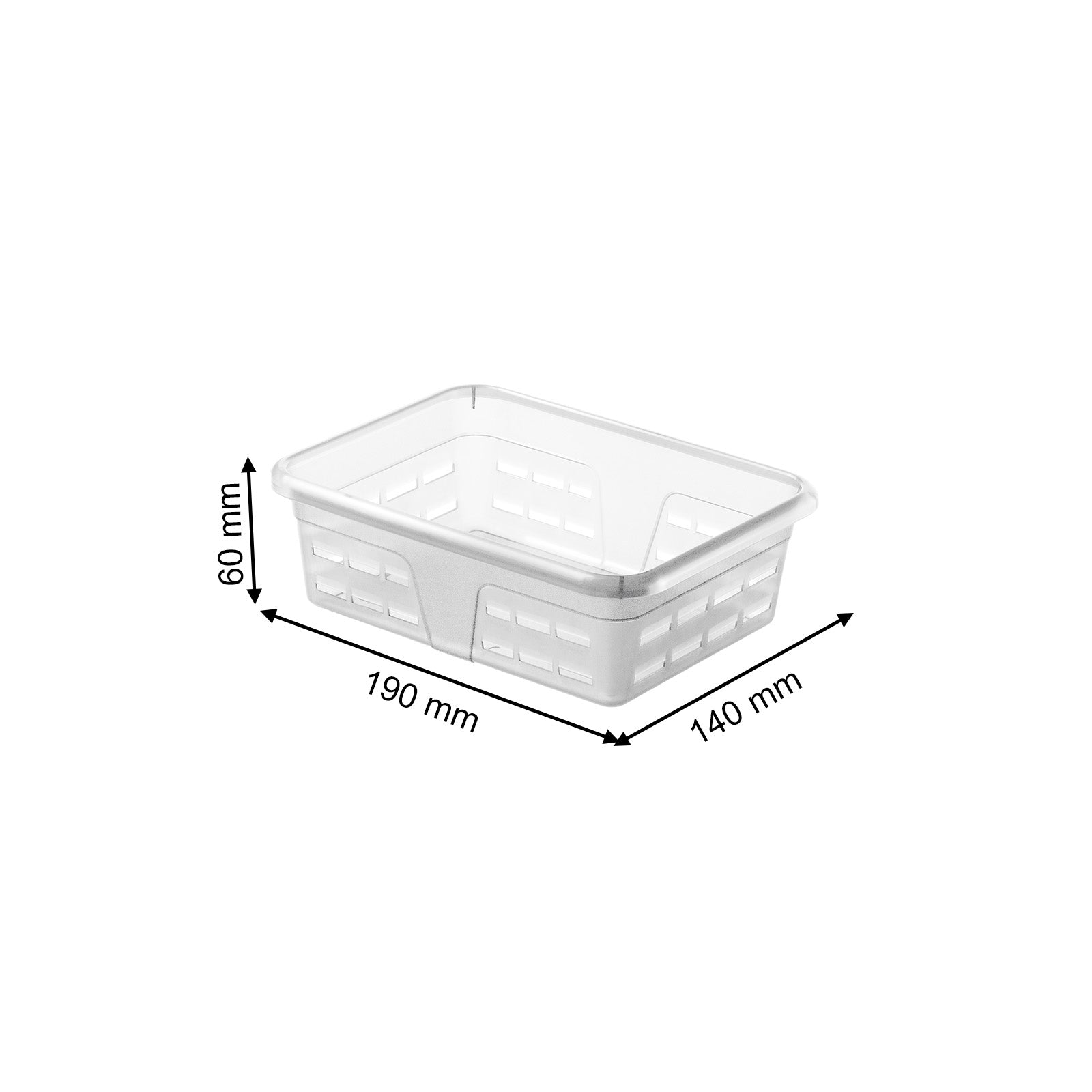 rotho-graphix-combi-korb-a6-ablagekorb-transparent-gitter image 3