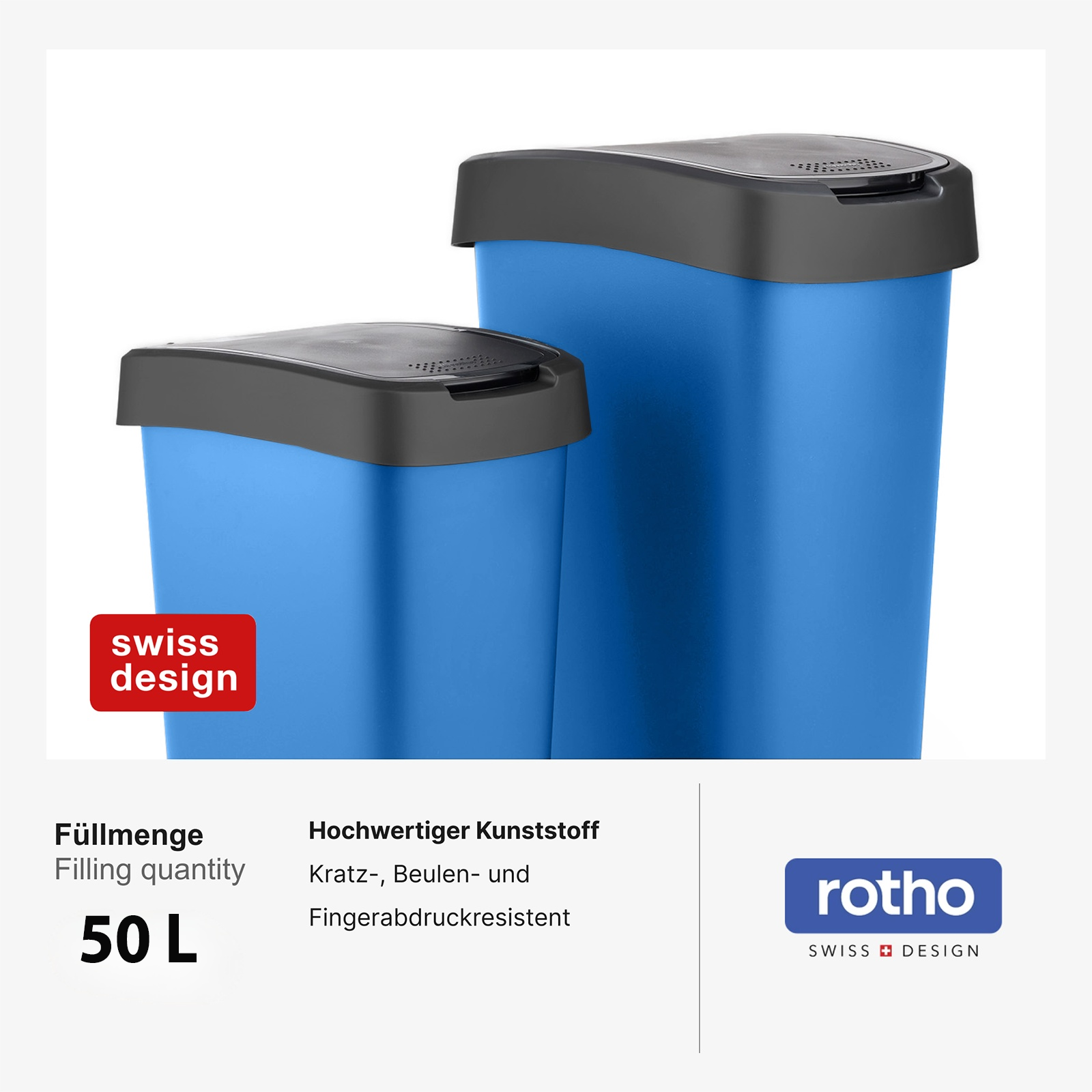 rotho-twist-swingeimer-50-l-silber-metallic-m-lleimer image 4