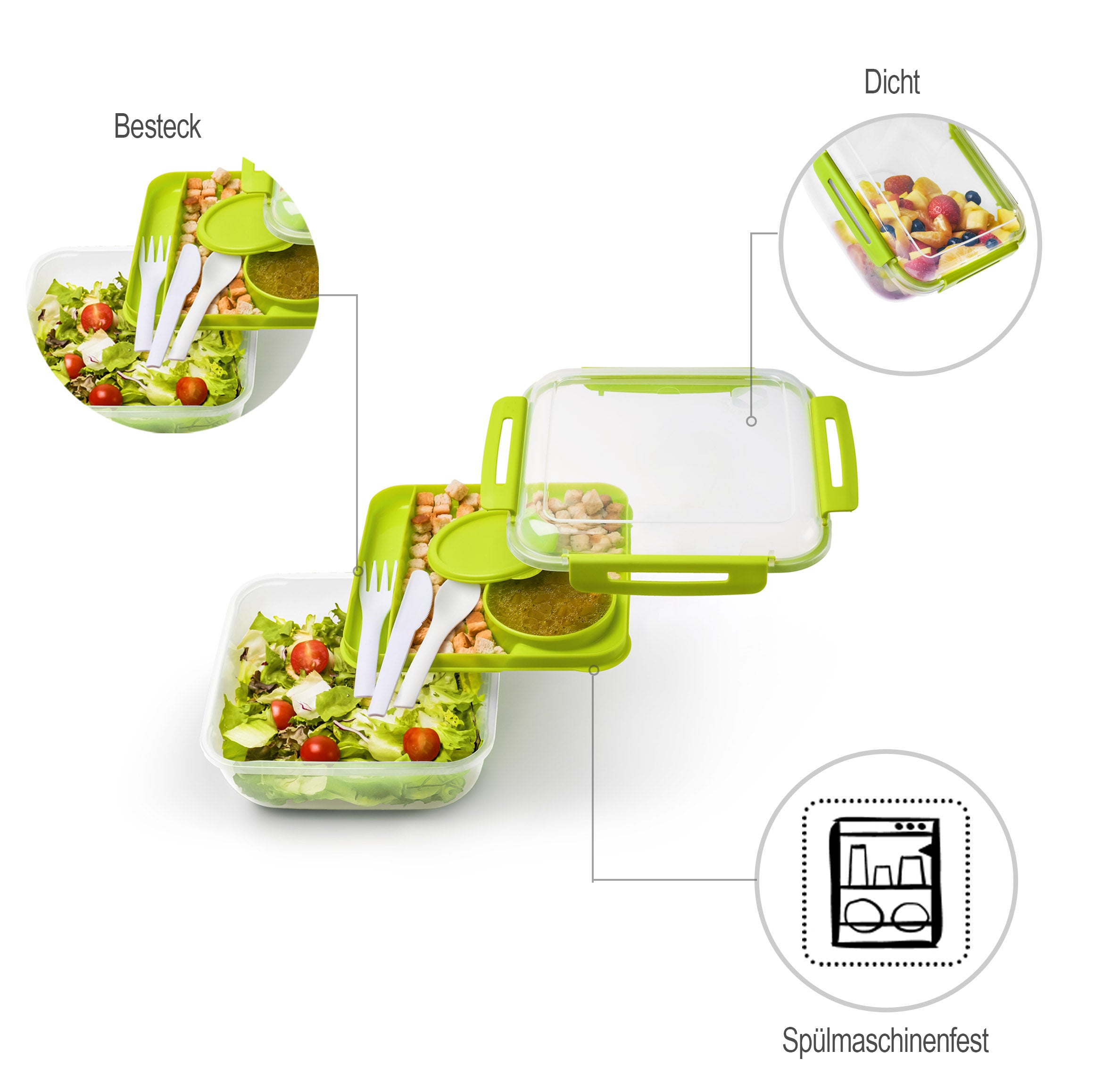 rotho-memory-salatbox-1-7l-horizontblau-besteck image 5