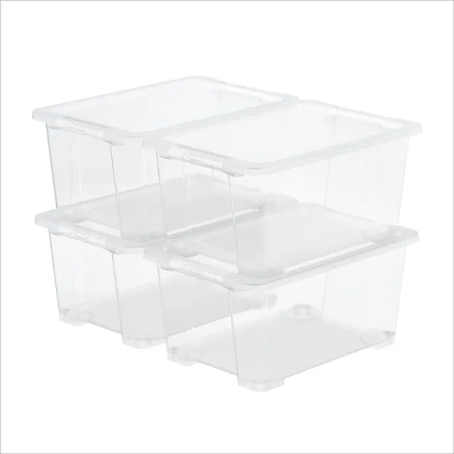 rotho-core-basic-box-44-l-transparent-4er-set-stapelbar image 1