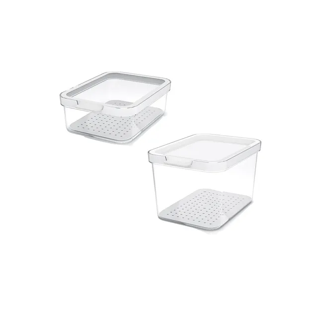 rotho-cauma-k-hlschrankbox-2er-set-transparent image 1
