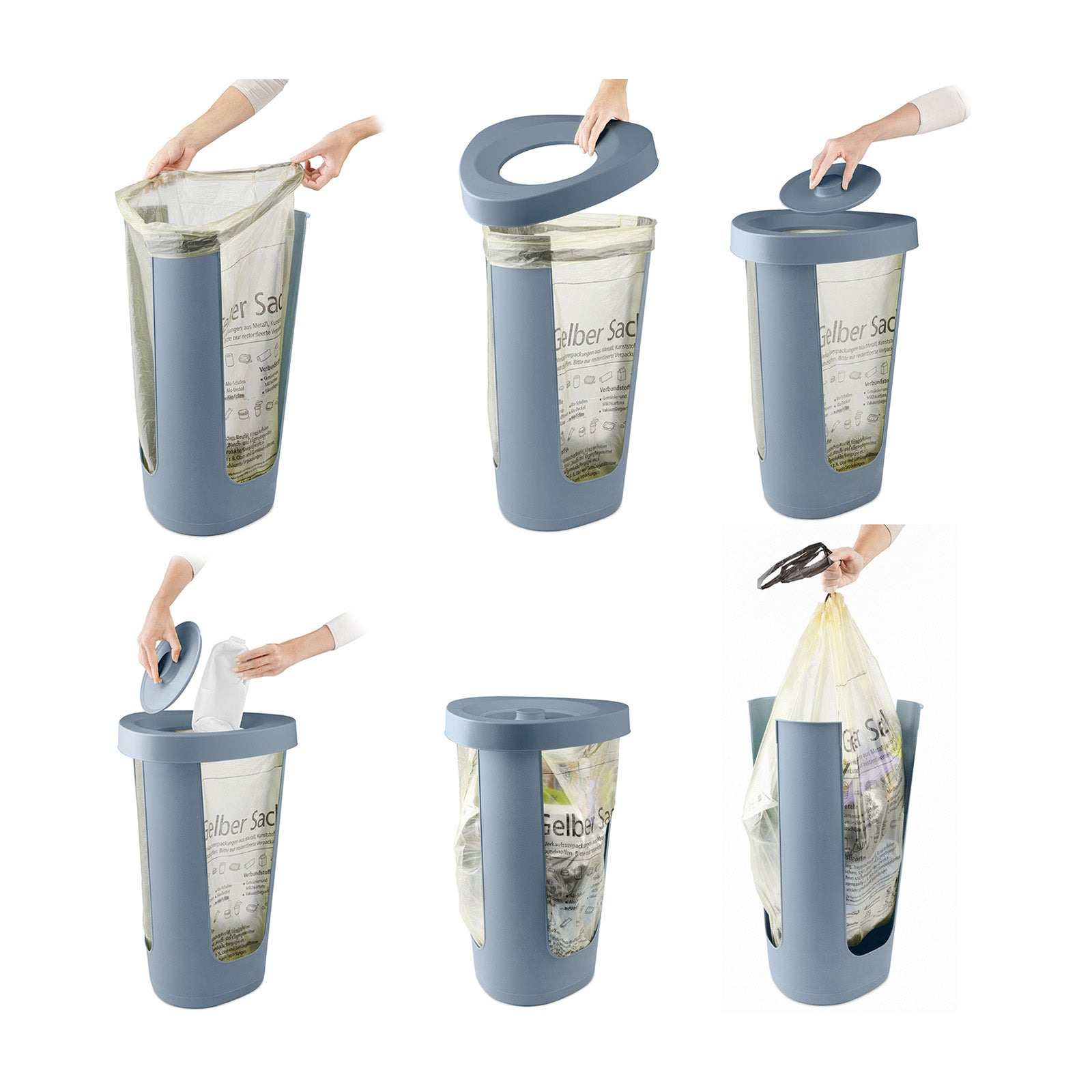 rotho-fabu-eco-m-llsackst-nder-50-l-mistletoe-gr-n-gelber-sack image 7