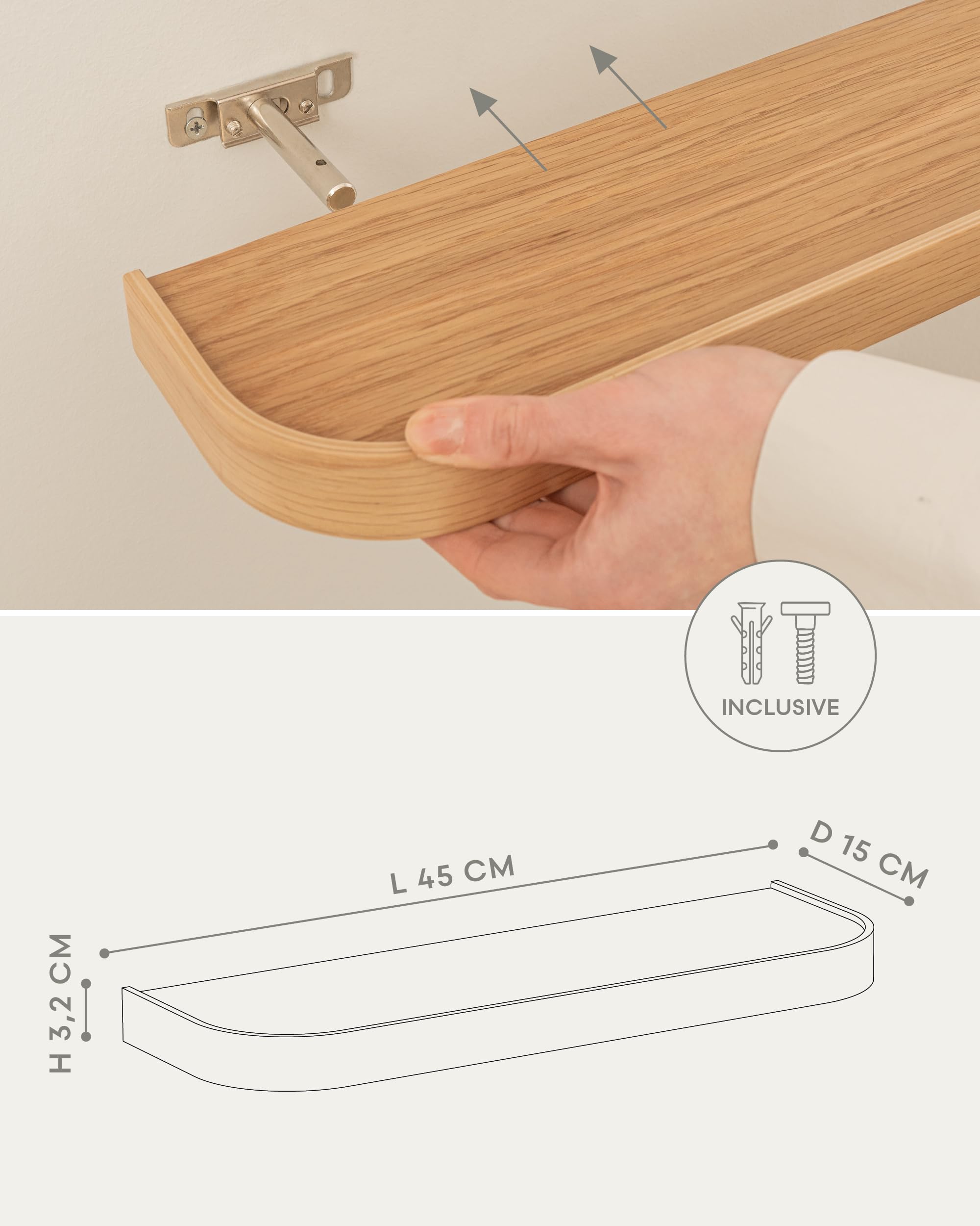 kazai-toke-wandregal-set-3er-47cm-eiche-holz image 3