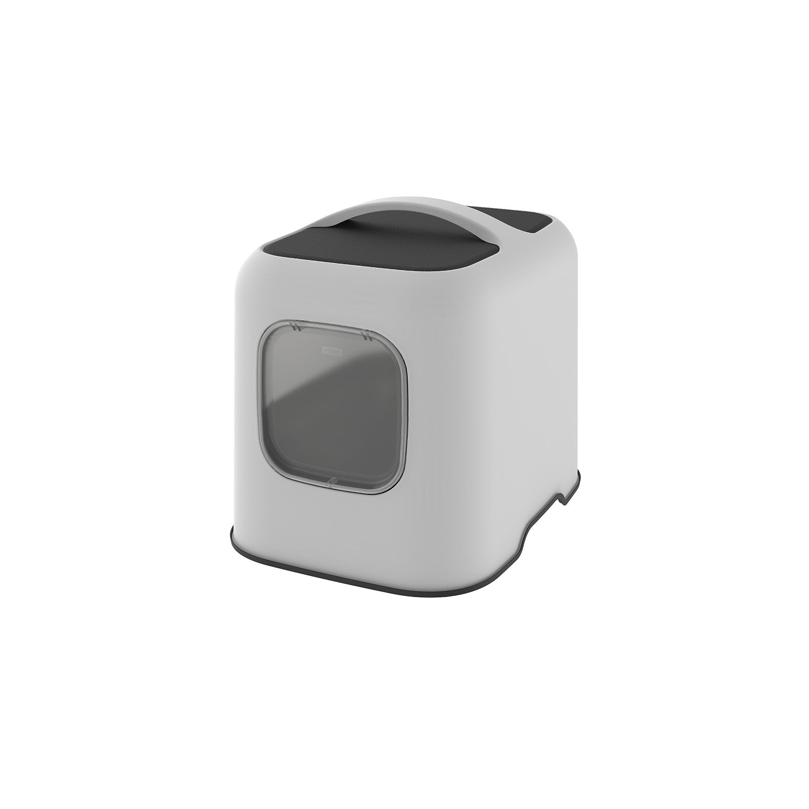 rotho-biala-katzentoilette-mit-haube-cappuccino-mit-schaufel image 1