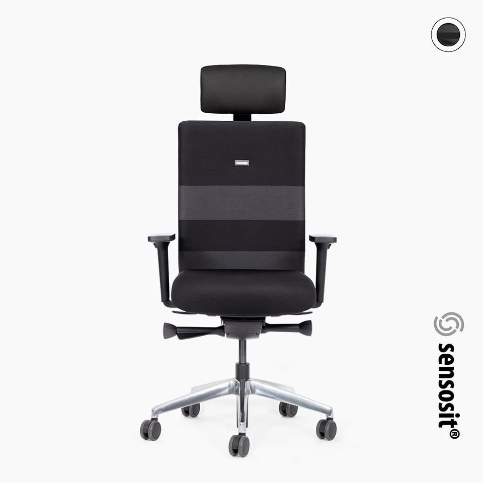 lento-agilis-comfort-b-rostuhl-mit-kopfst-tze-sensosit-schwarz image 1