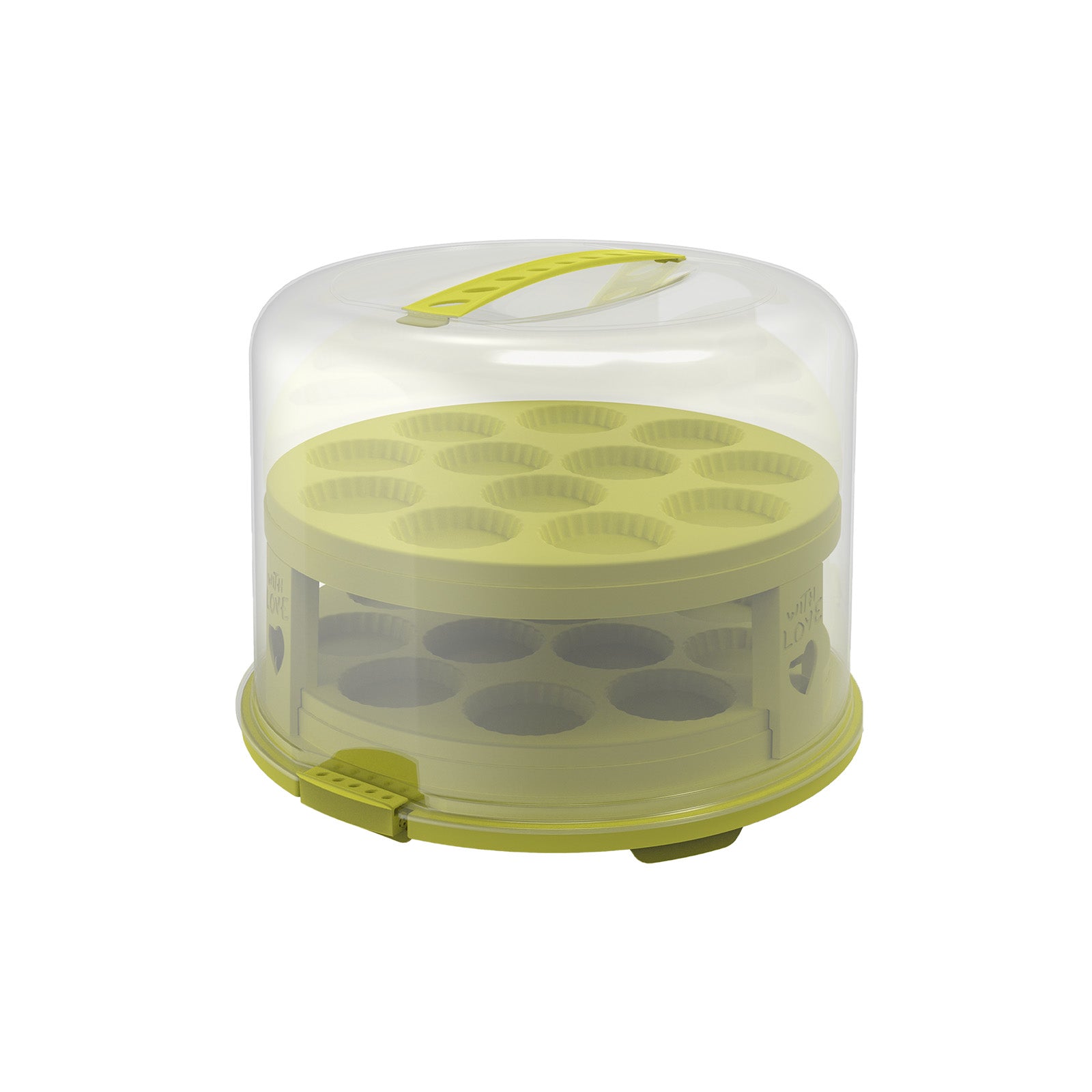 rotho-fresh-tortenglocke-xl-horizon-blau-kuchenbox-24-muffins image 3