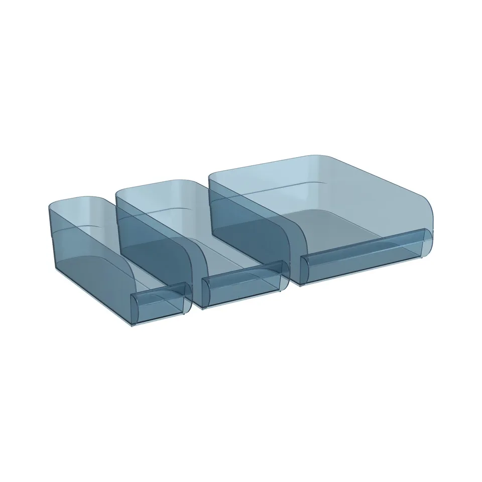 rotho-liskamm-k-hlschrank-organizer-3-tlg-transparent image 1