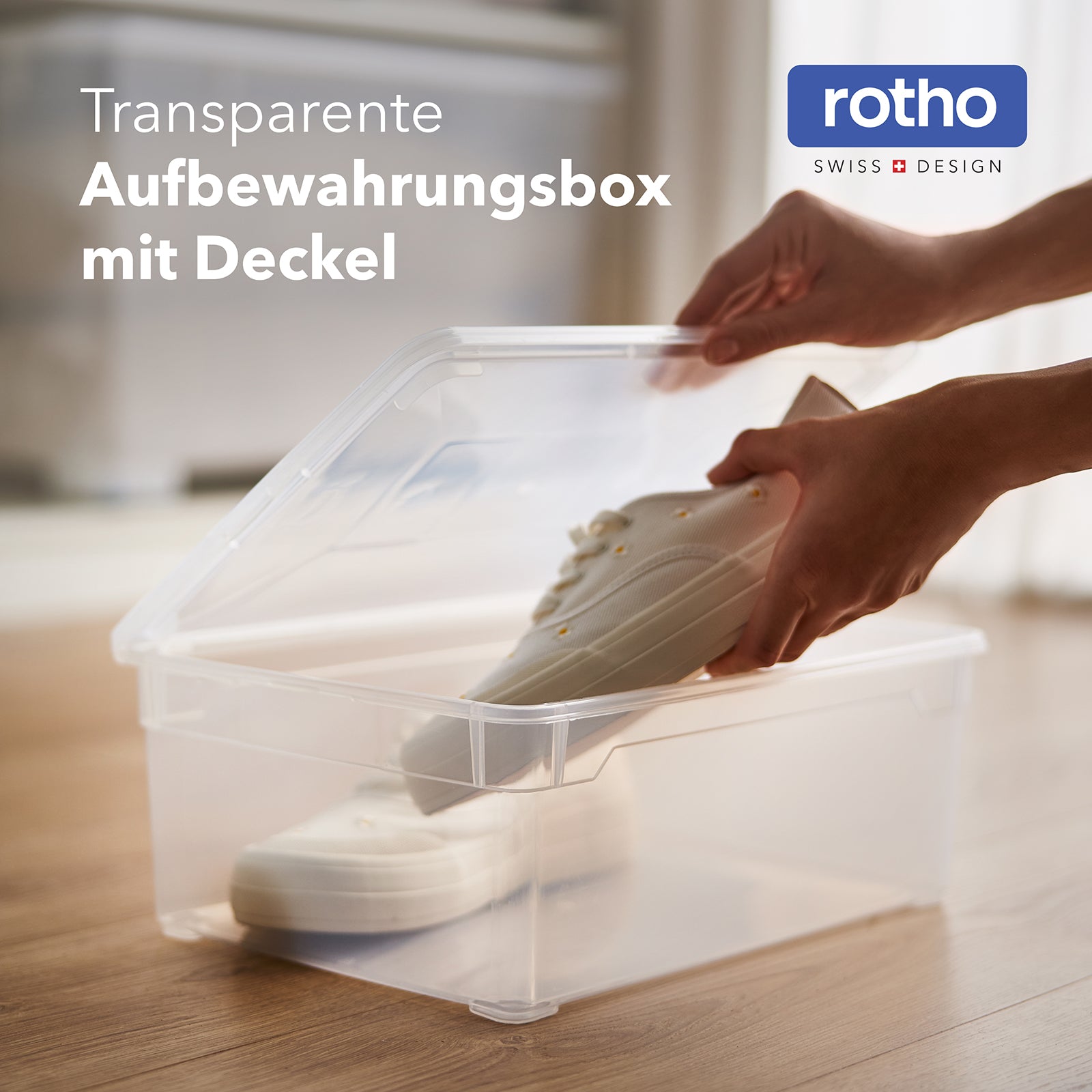 rotho-clear-aufbewahrungsbox-10-l-6er-set-blau-transparent image 2