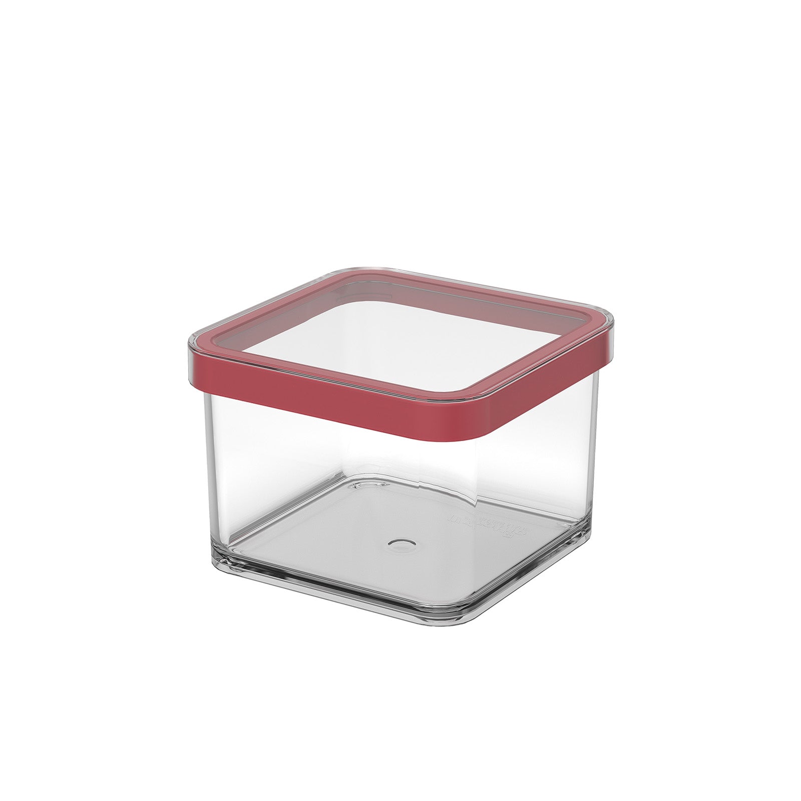rotho-loft-premium-dose-0-5-l-transparent-rot-eckig image 4