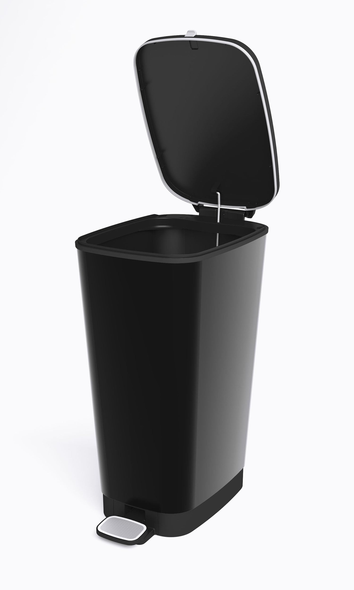 curver-chic-treteimer-45-liter-schwarz-metallic-mit-pedal image 2