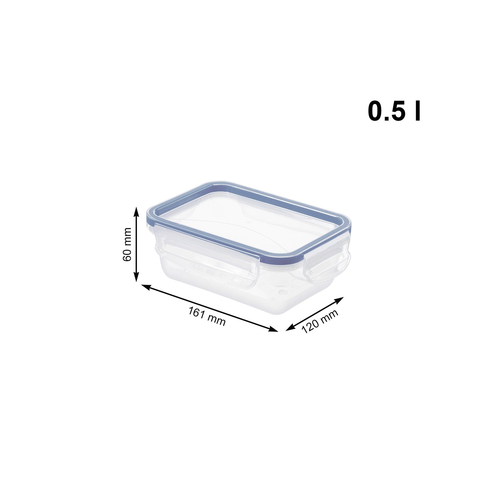 rotho-clic-lock-frischhaltedose-0-5-l-transparent-luftdicht image 7