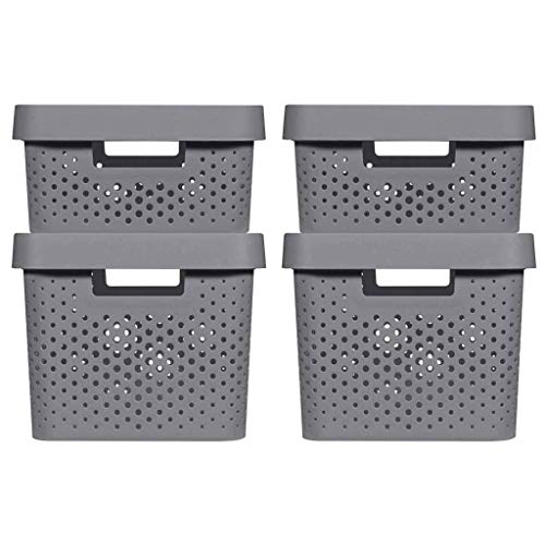 curver-infinity-dots-boxen-11l-17l-dunkelgrau-aufbewahrungsbox-set image 8