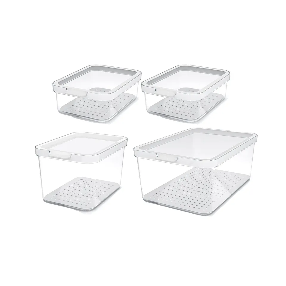 rotho-cauma-k-hlschrankorganizer-4er-set-transparent-stapelbar image 1
