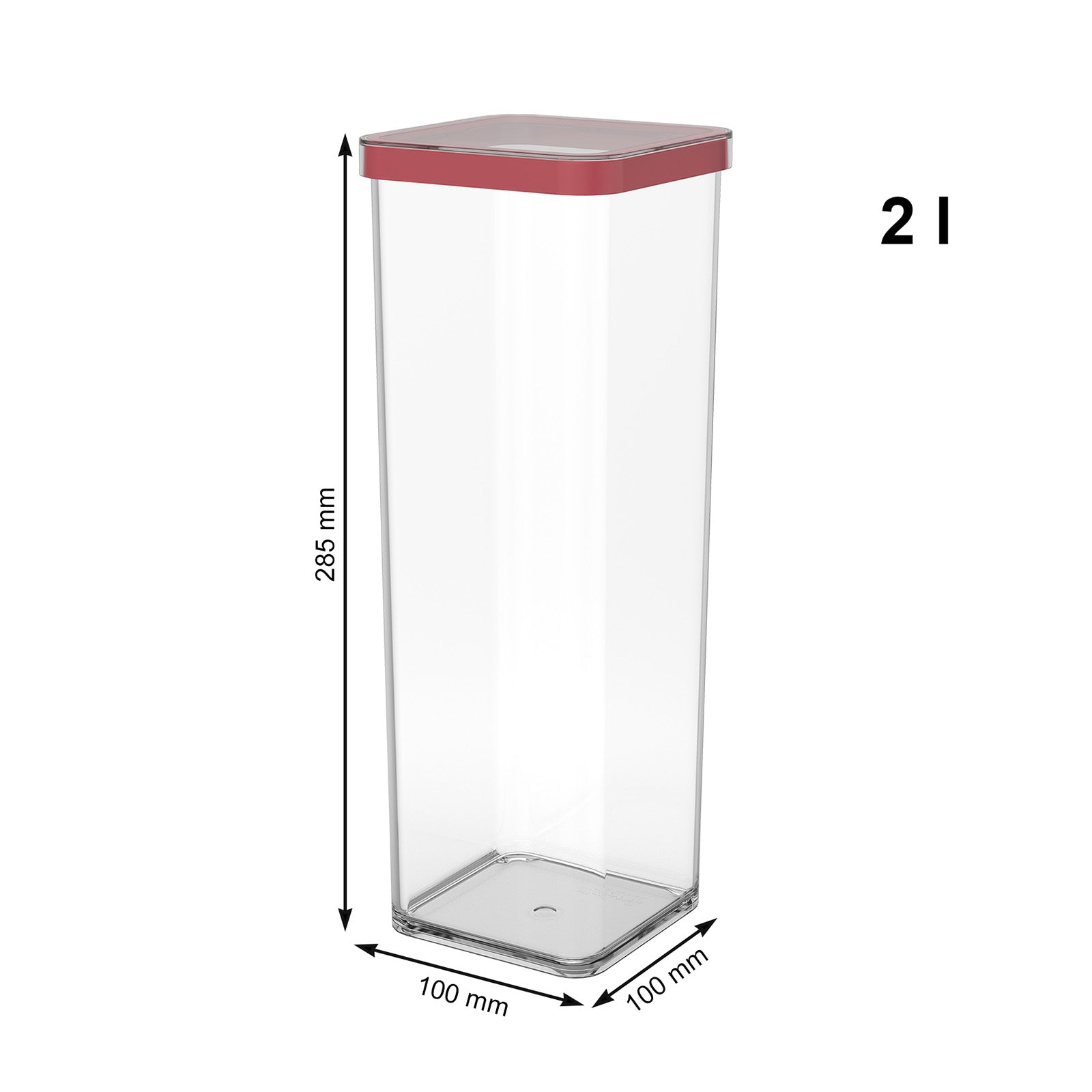 rotho-loft-premium-dose-quadratisch-2-l-transparent-wei-dicht image 7