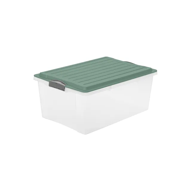 rotho-compact-stapelbox-din-a3-38l-aufbewahrungsbox-transparent image 1