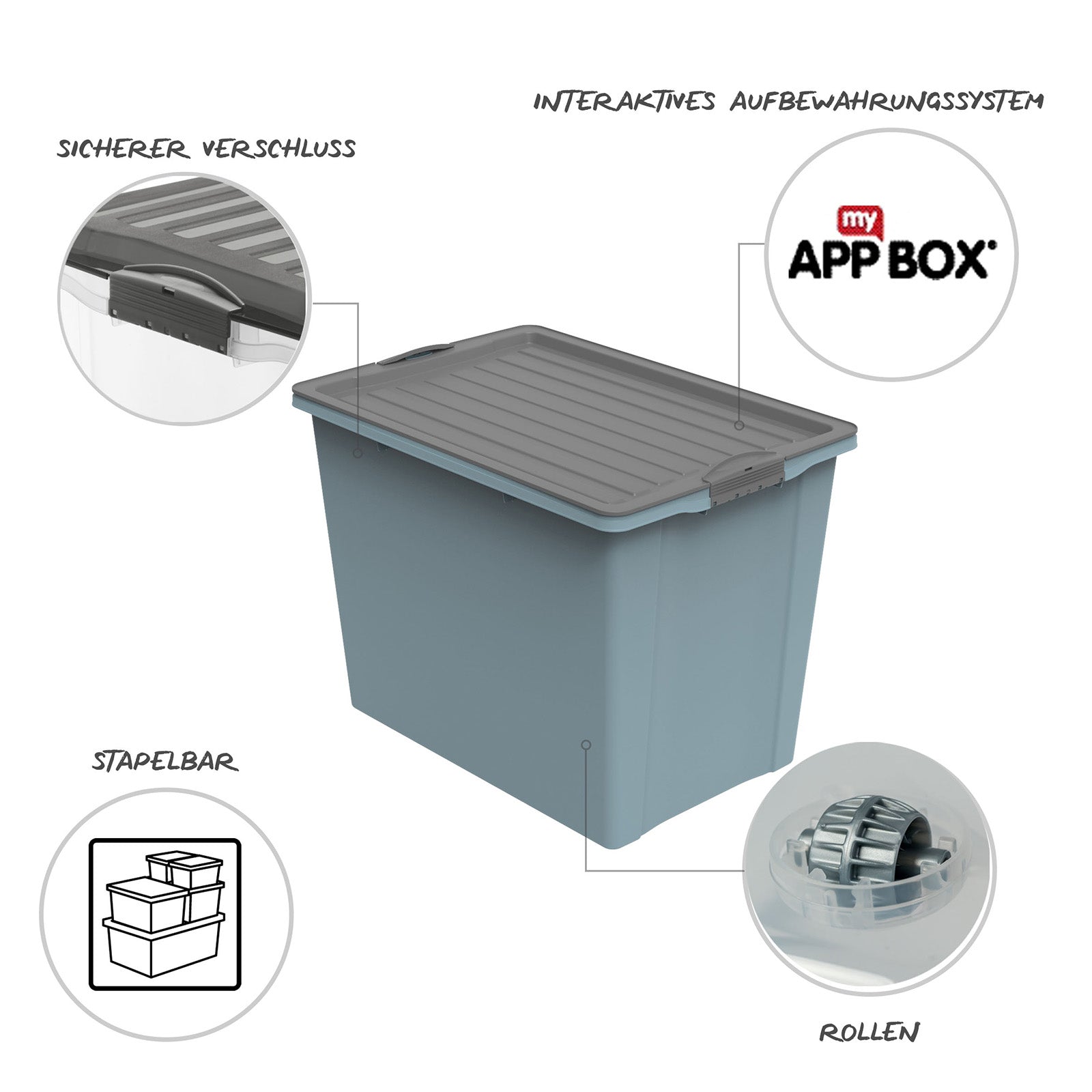 rotho-compact-eco-stapelbox-70l-din-a3-aufbewahrungsbox-gr-n image 6
