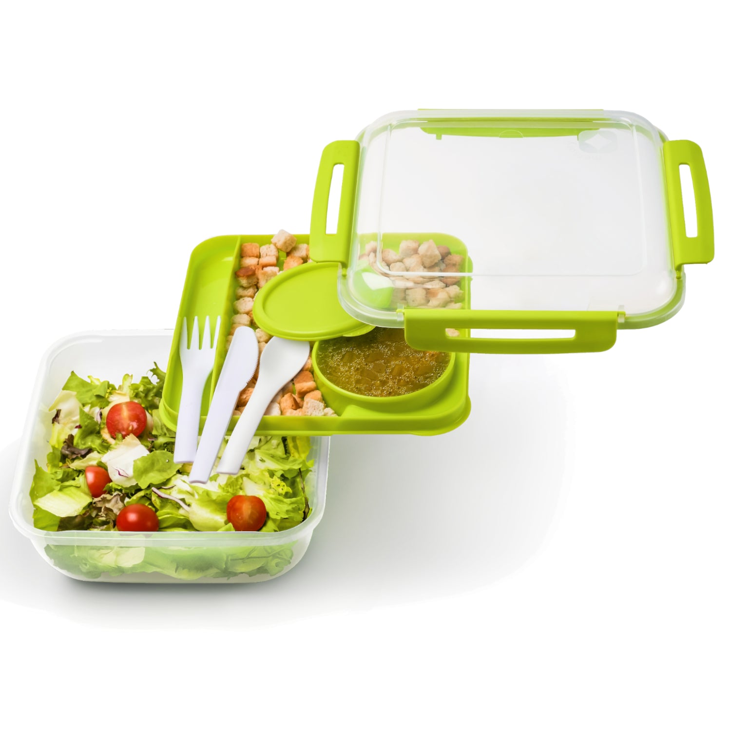 rotho-memory-salatbox-1-7l-horizontblau-besteck image 3