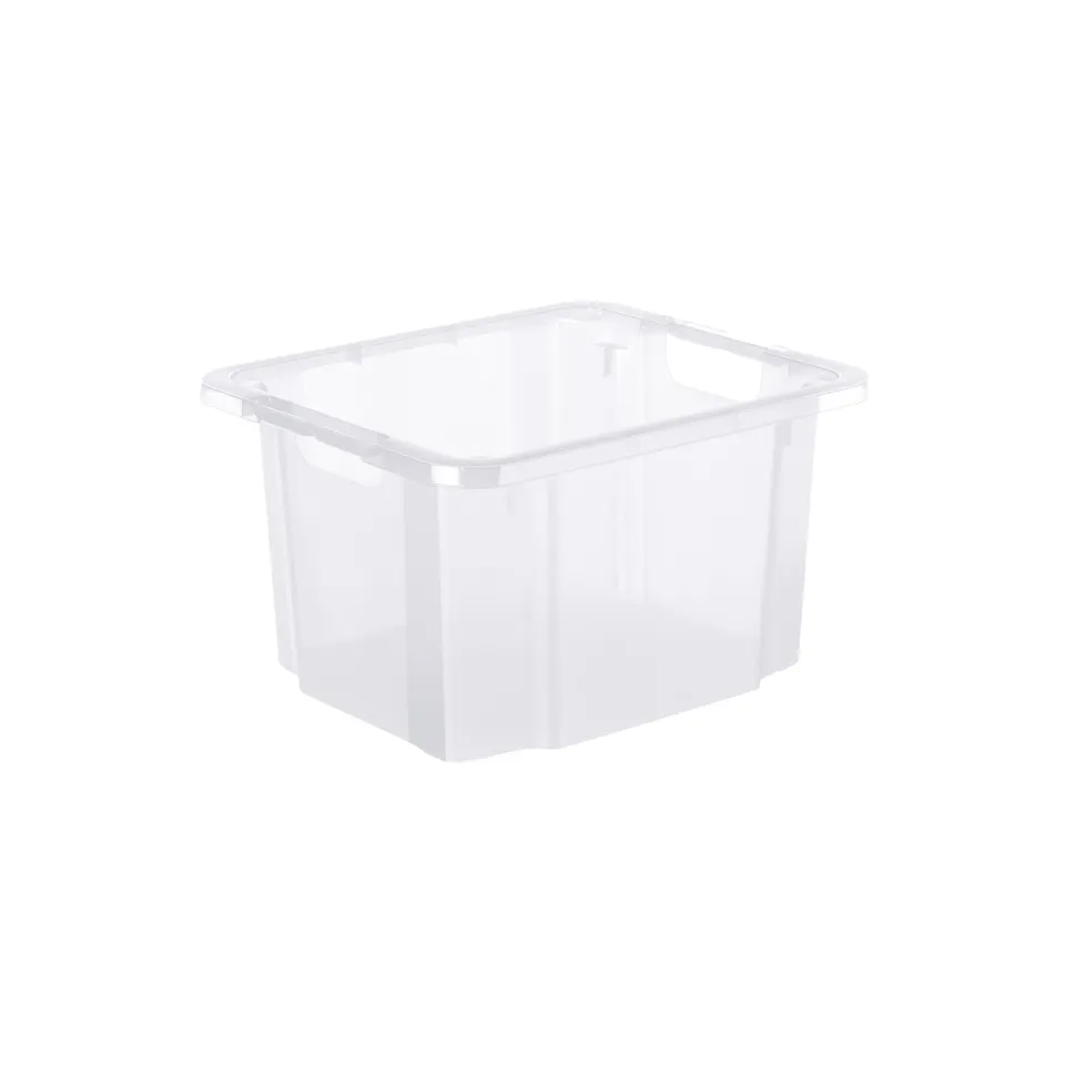 rotho-reverso-drehstapelbox-26-l-stapelbox-transparent-stapelbar image 1