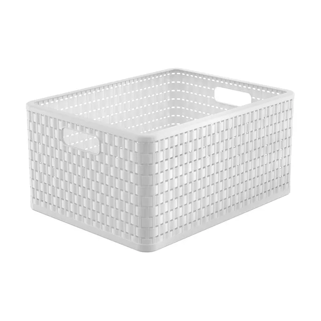 rotho-country-korb-din-a4-plus-28-l-anthrazit-rattan-optik image 1