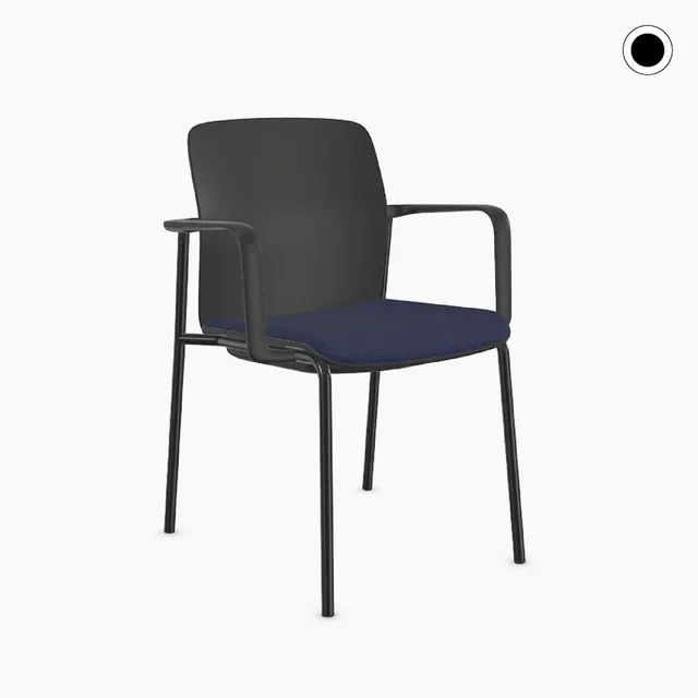 lento-light-2-0-4-fu-stuhl-konferenzstuhl-schwarz-sitzpad-armlehnen image 1