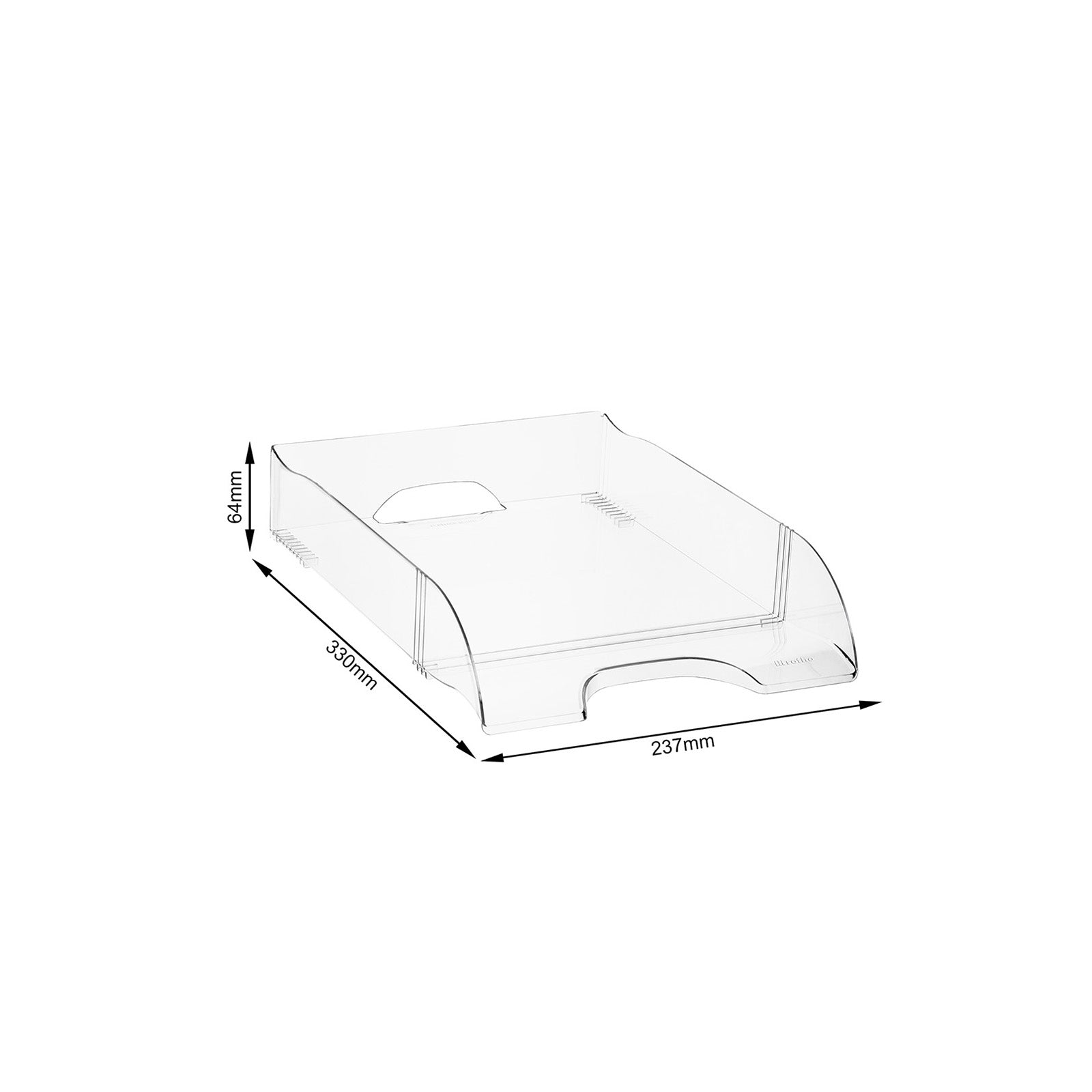 rotho-timeless-briefablage-a4-transparent-stapelbar image 5