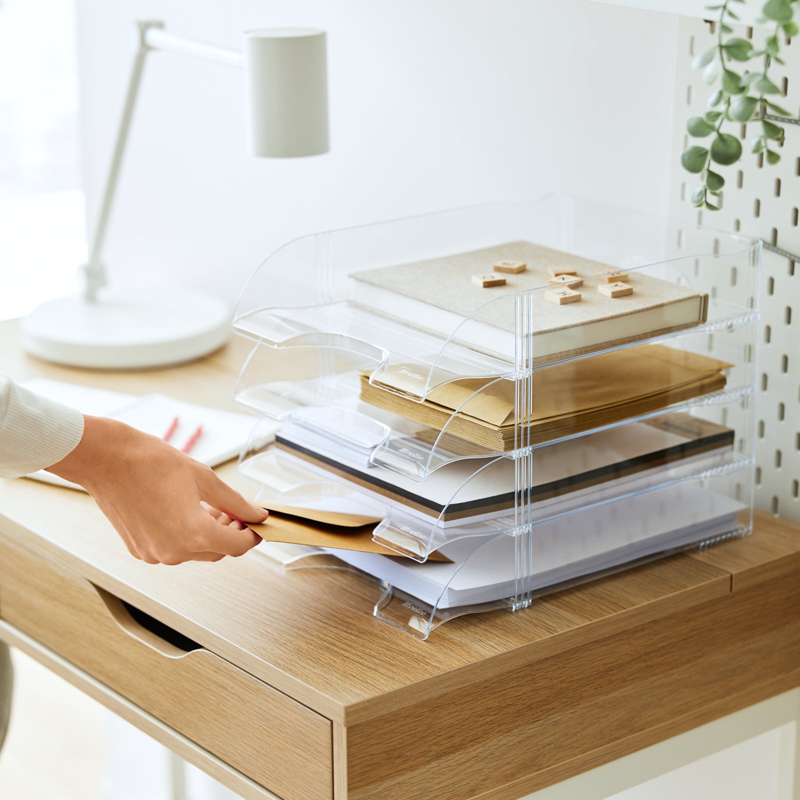 rotho-timeless-briefablage-a4-transparent-stapelbar image 6