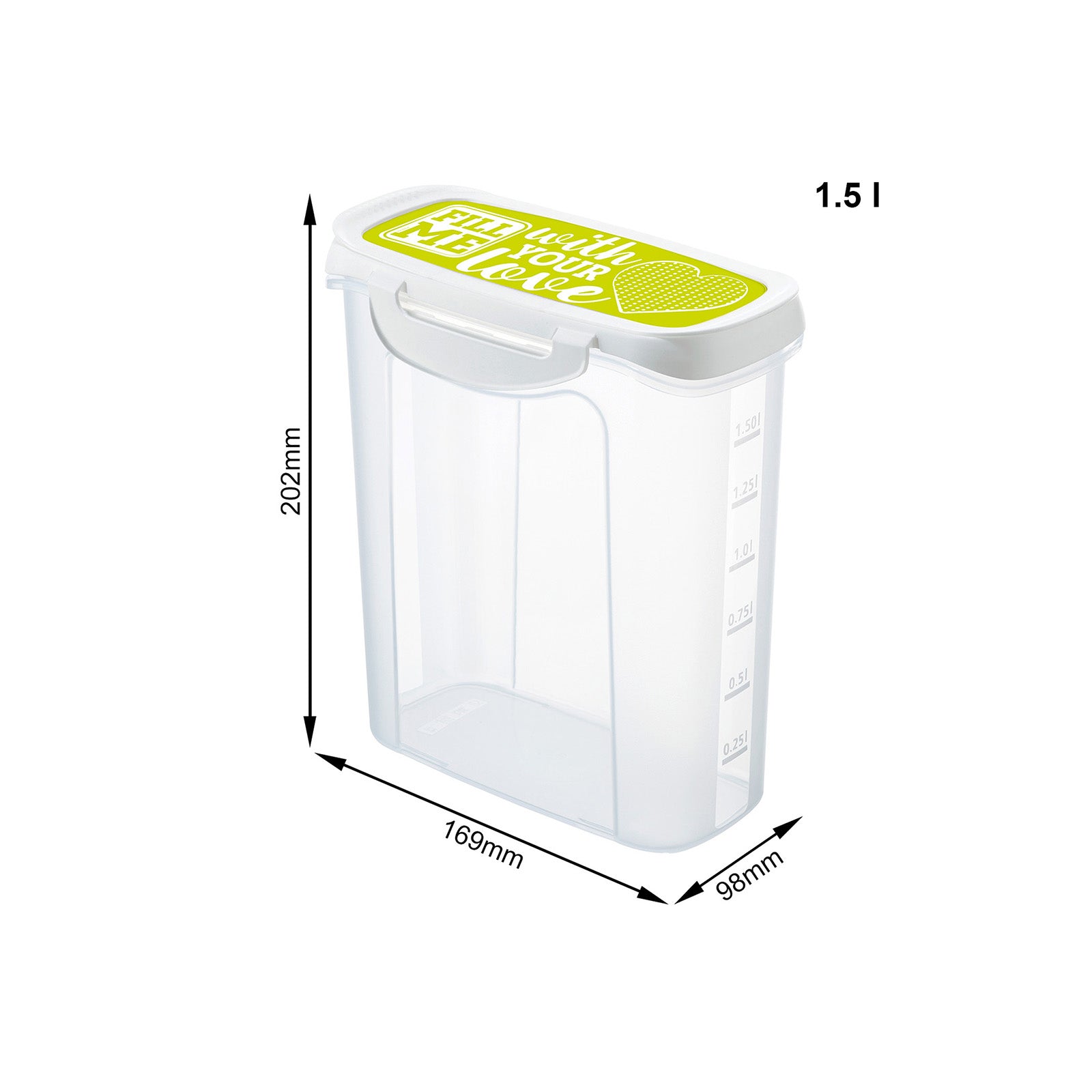 rotho-clic-lock-streudose-1-5-l-horizontblau-transparent image 8