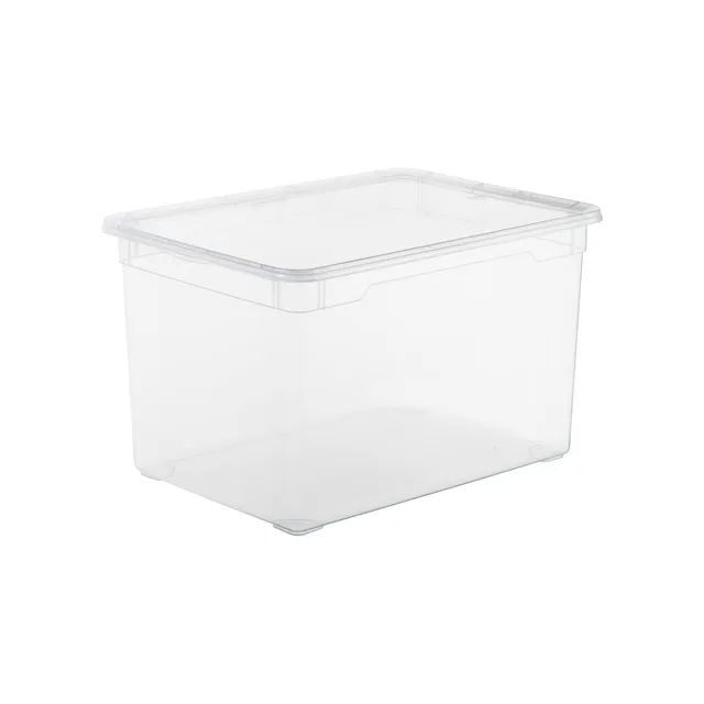 rotho-clear-aufbewahrungsbox-46-l-transparent-mit-deckel image 1