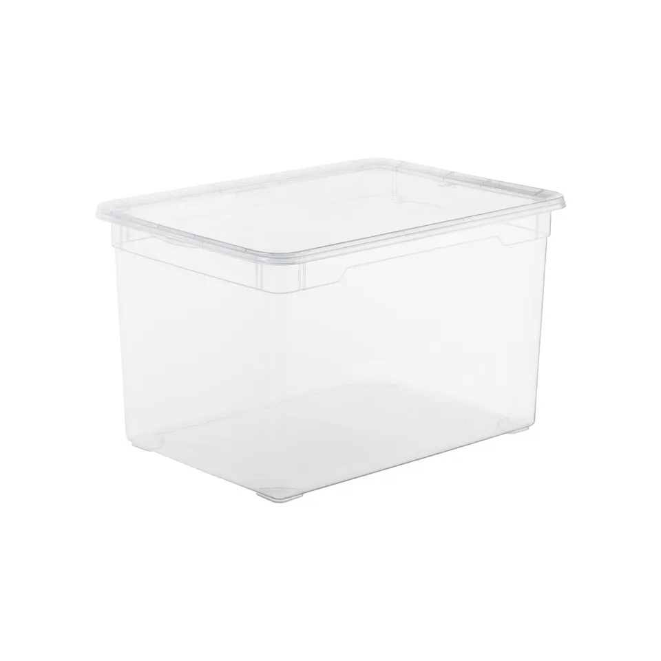 rotho-clear-aufbewahrungsbox-46-l-transparent-mit-deckel image 1