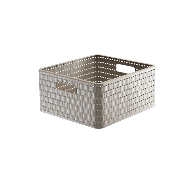 rotho-country-aufbewahrungskorb-14-l-anthrazit-rattan image 1