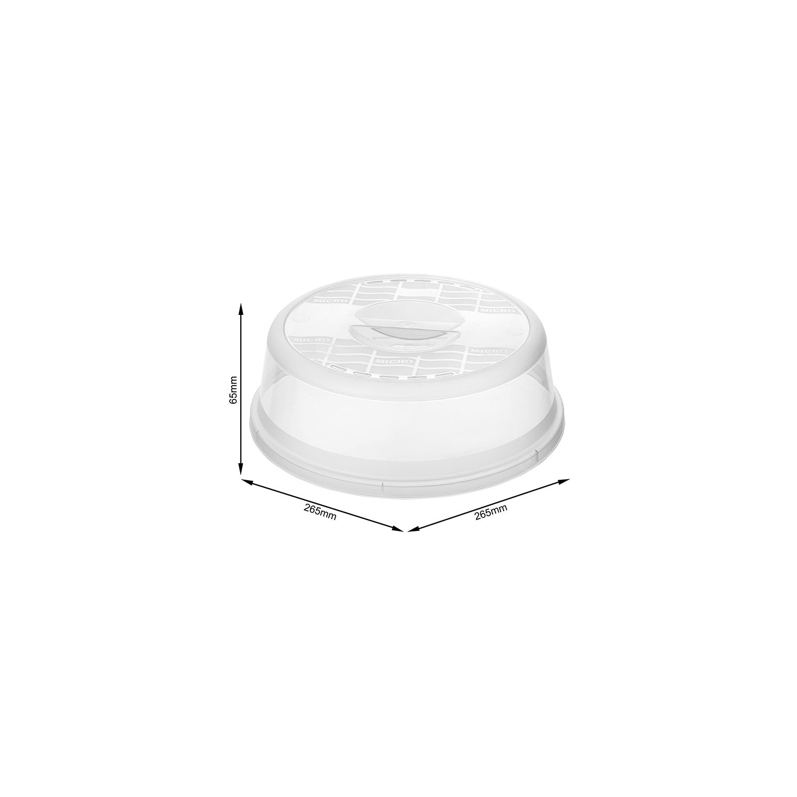 rotho-basic-mikrowellen-abdeckhaube-26-5cm-transparent image 3