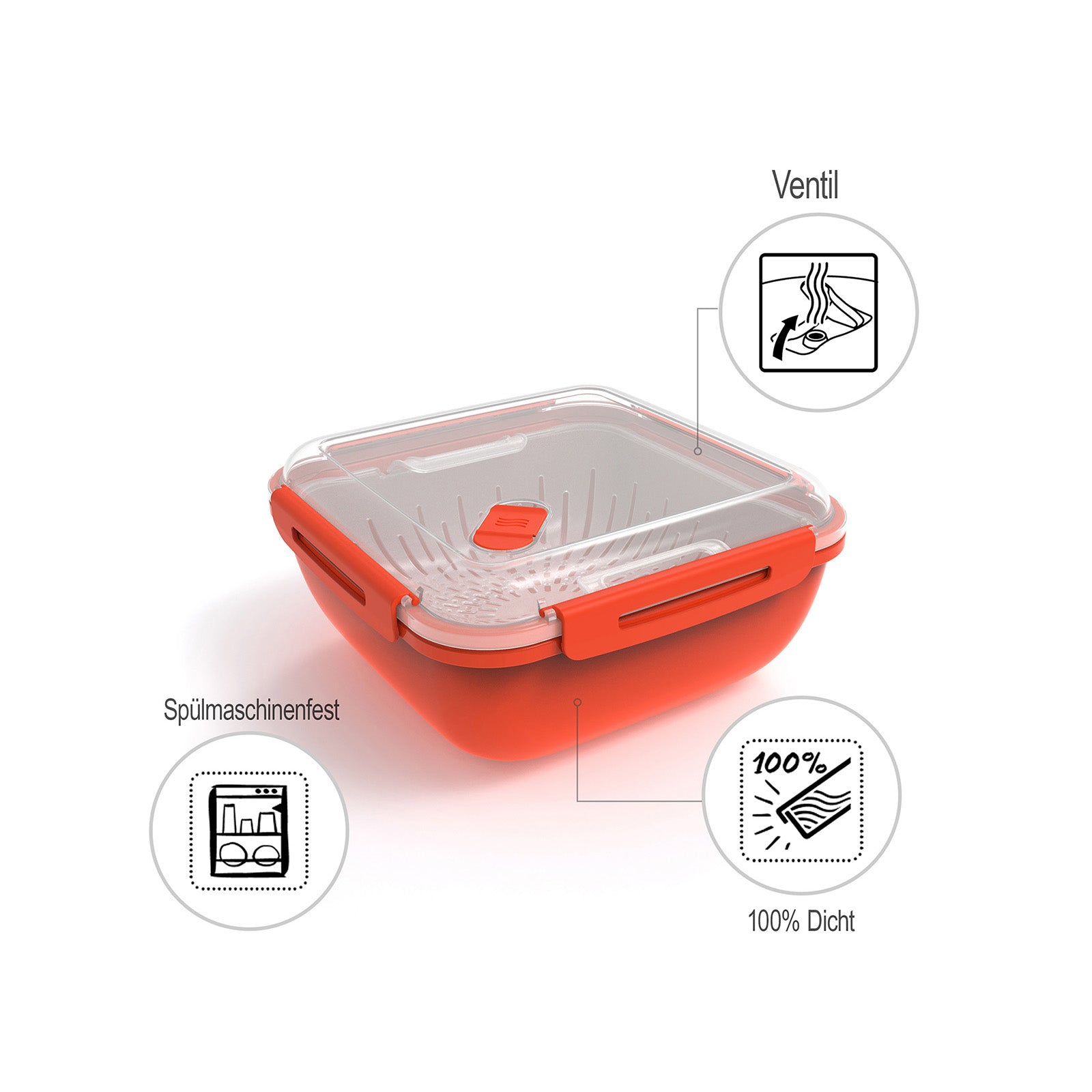 rotho-memory-microwave-dampfgarer-1-7-l-papaya-bpa-frei image 3