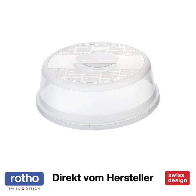 rotho-basic-mikrowellen-abdeckhaube-28-5-cm-transparent image 1