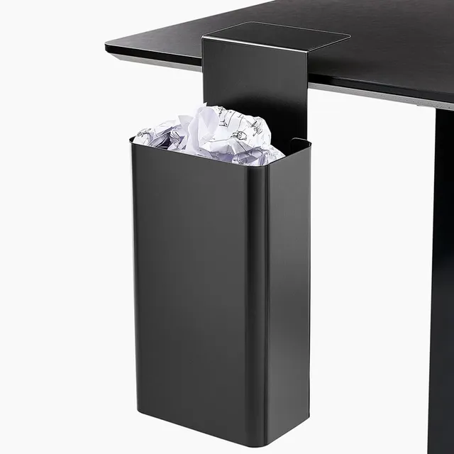 lento-schreibtisch-zubeh-r-papierkorb-mit-tischklemme-stahl image 1