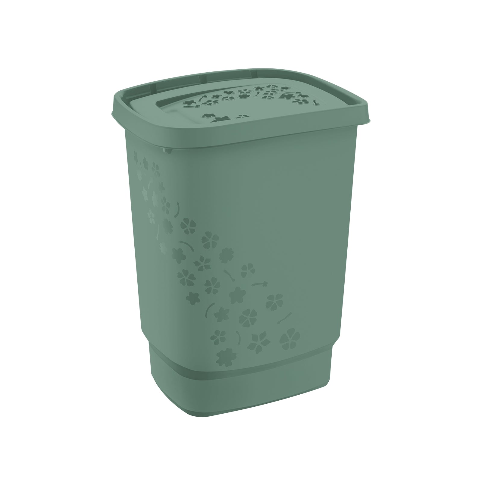 rotho-flowers-w-schesammler-55-l-cool-grau-mit-deckel image 3