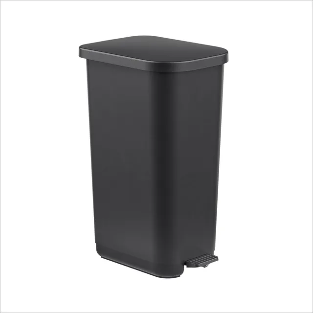 rotho-orbe-treteimer-55-l-holzkohle-m-lleimer-pedal image 1