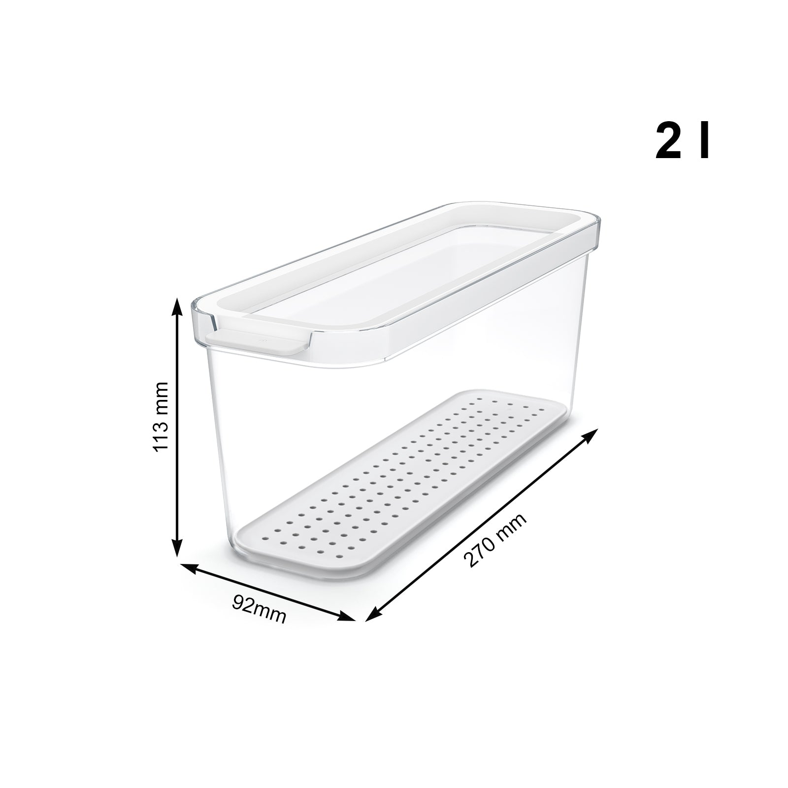 rotho-cauma-k-hlschrankbox-2-l-transparent-mit-einsatz image 3
