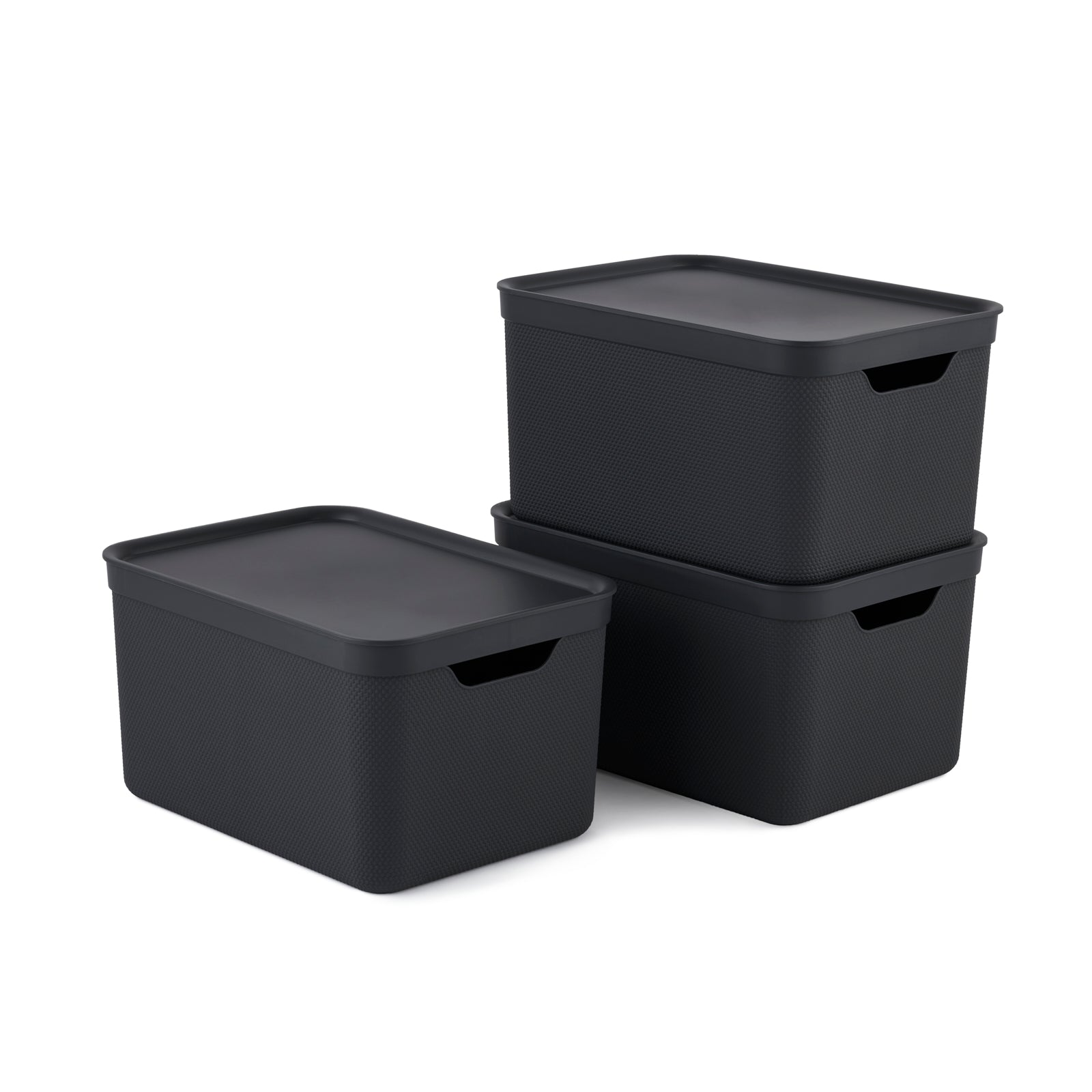 rotho-jive-dekobox-a4-3er-set-holzkohle-mit-deckel image 3